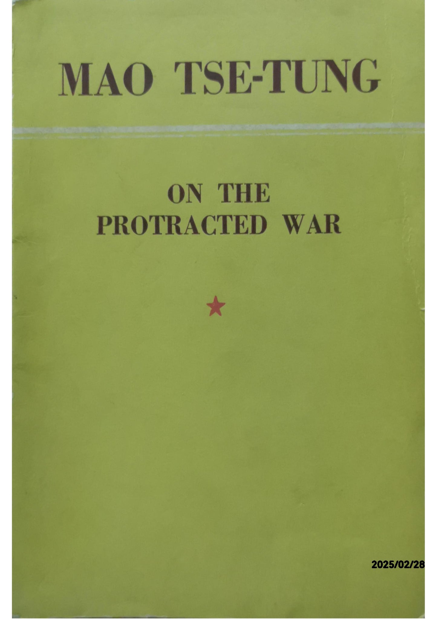 On Protracted War Paperback – January 20, 2001 by Mao Tse-Tung (Author)