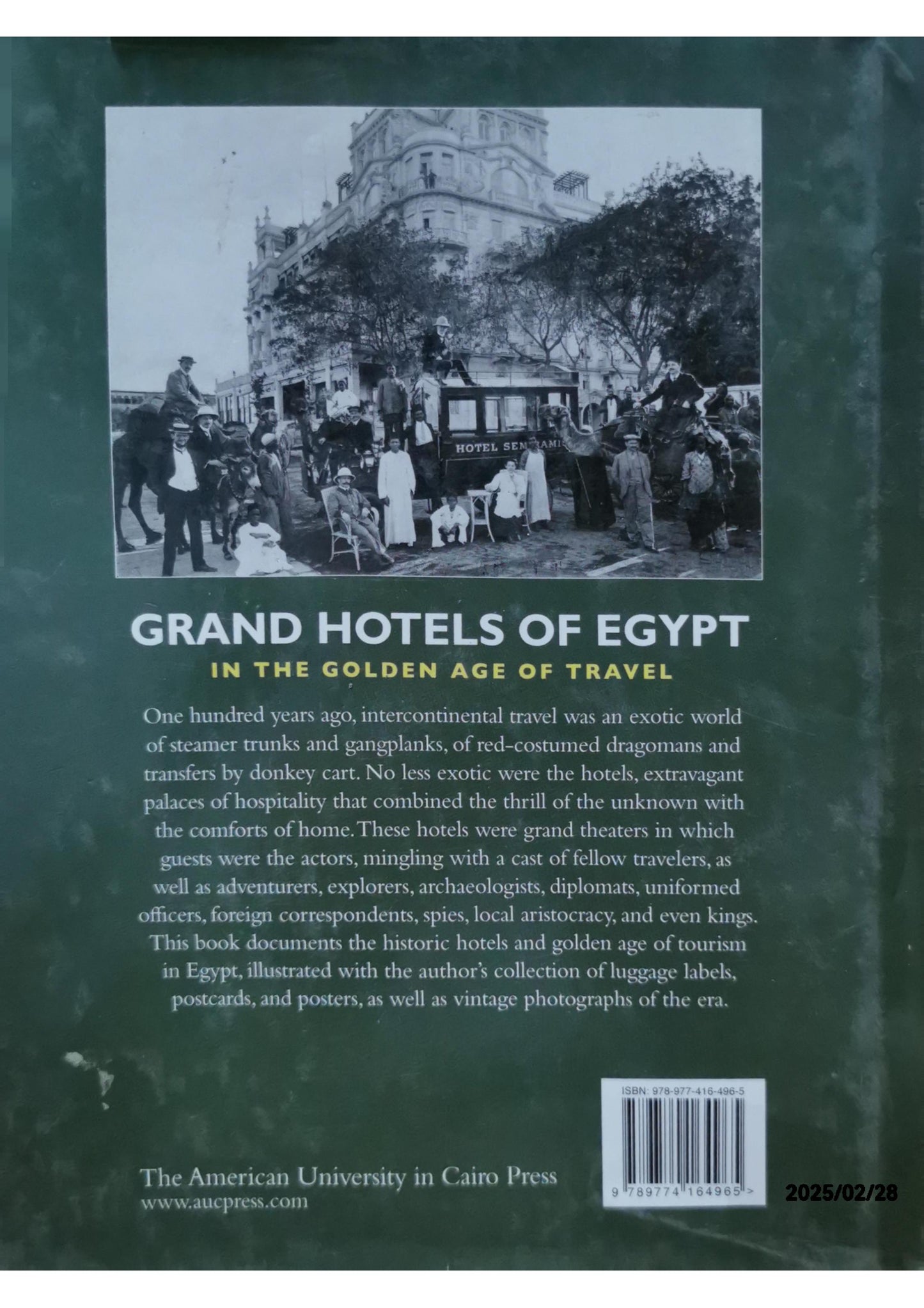 Grand Hotels of Egypt: In the Golden Age of Travel Paperback – Big Book