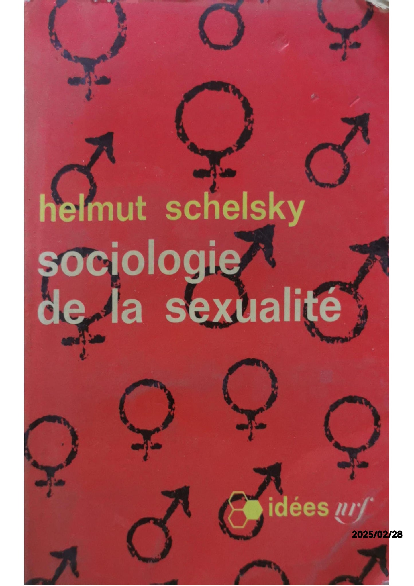 Sociologie de la sexualité Broché – 1 janvier 1972 de Helmut Schelsky (Auteur)