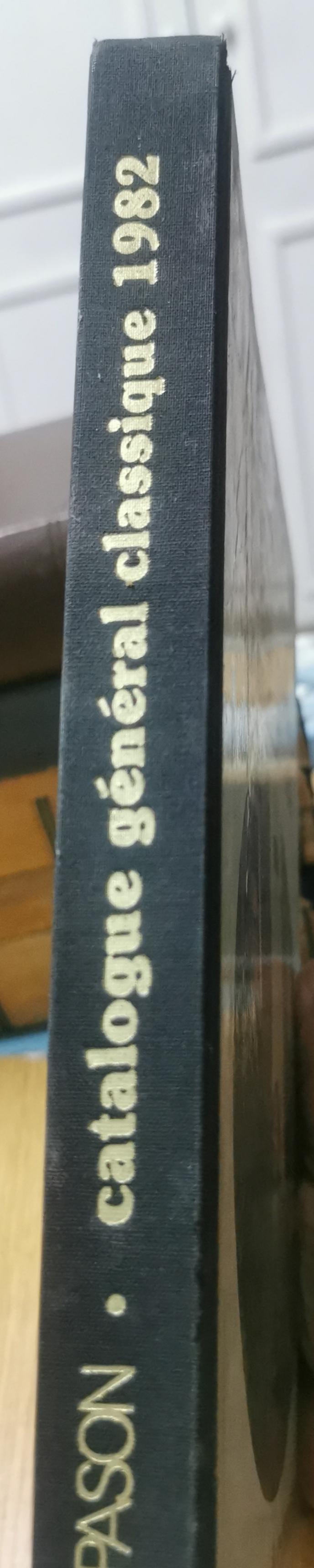 DIAPASON. Catalogue general 1982 . Disques et cassettes de musique classique et de diction Verlag: Diapason, 315 pgs., Paris, 1982 Zustand: Very Good Hardcover