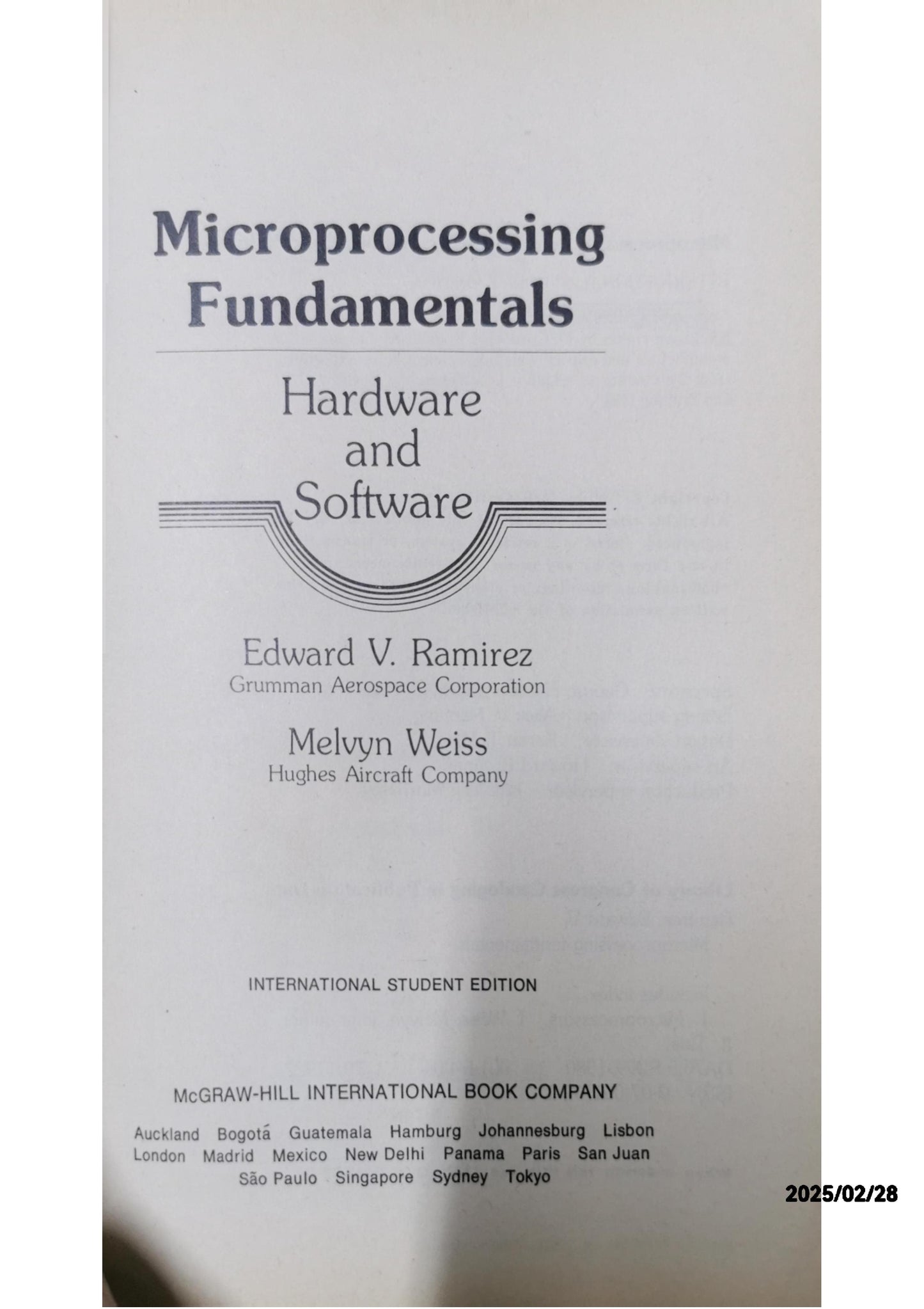 Microprocessing Fundamentals: Hardware and Software First Edition by Edward V. Ramirez (Author)