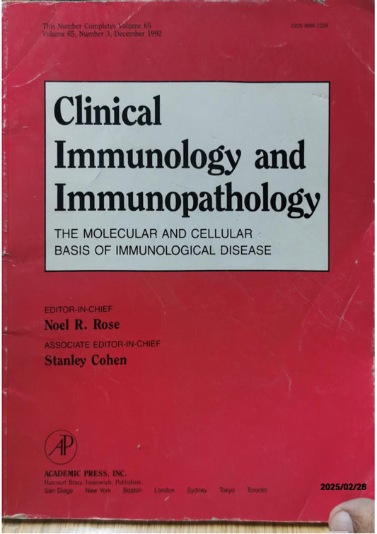 Clinical Immunology and Immunopathology - Noel R. Rose  - Stanley Cohen