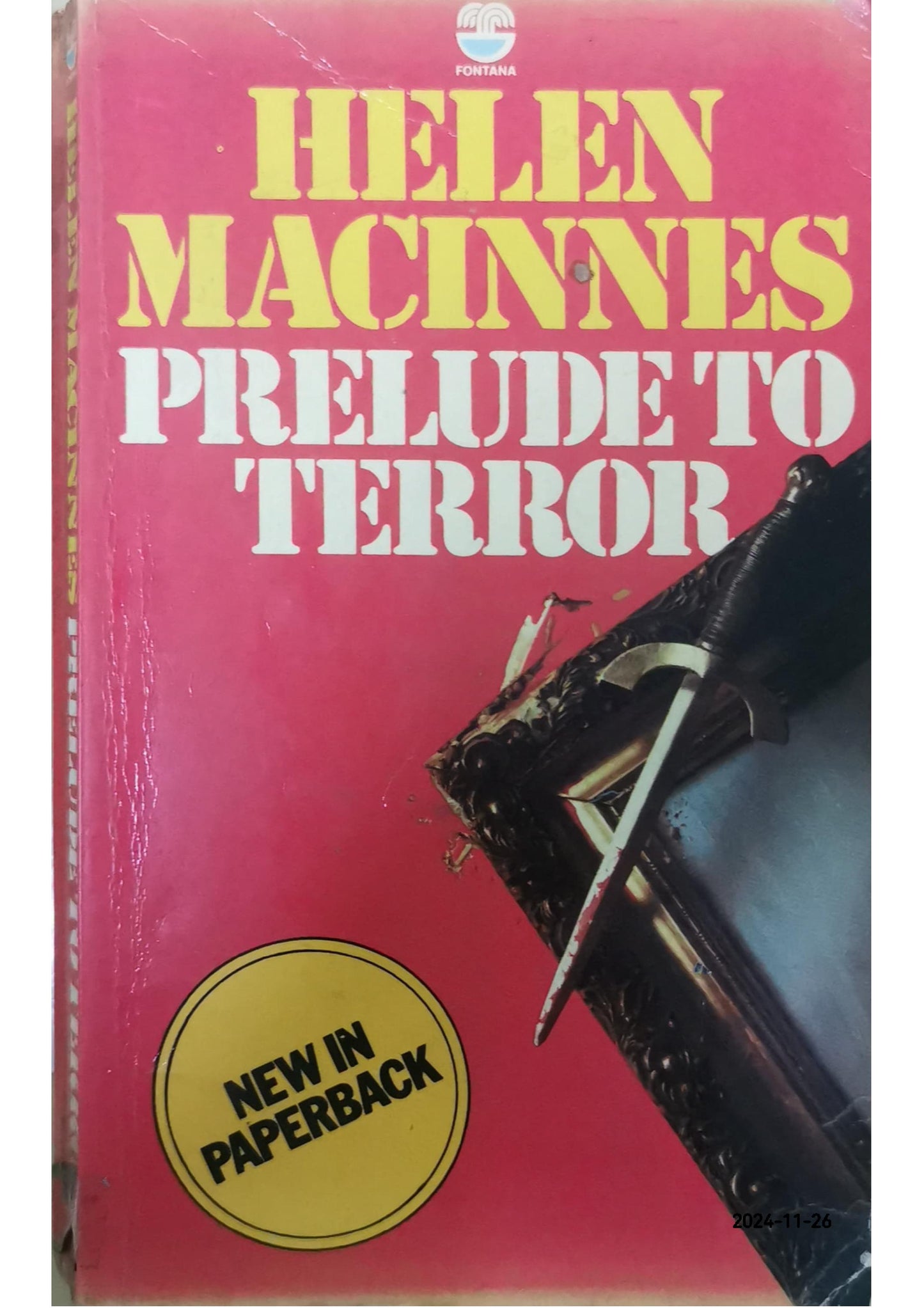 Prelude to Terror Book by Helen MacInnes