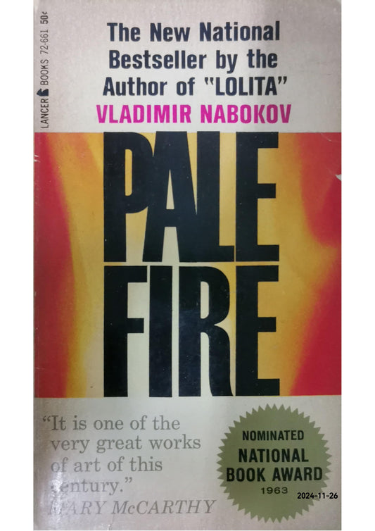 Pale Fire Novel by Vladimir Nabokov