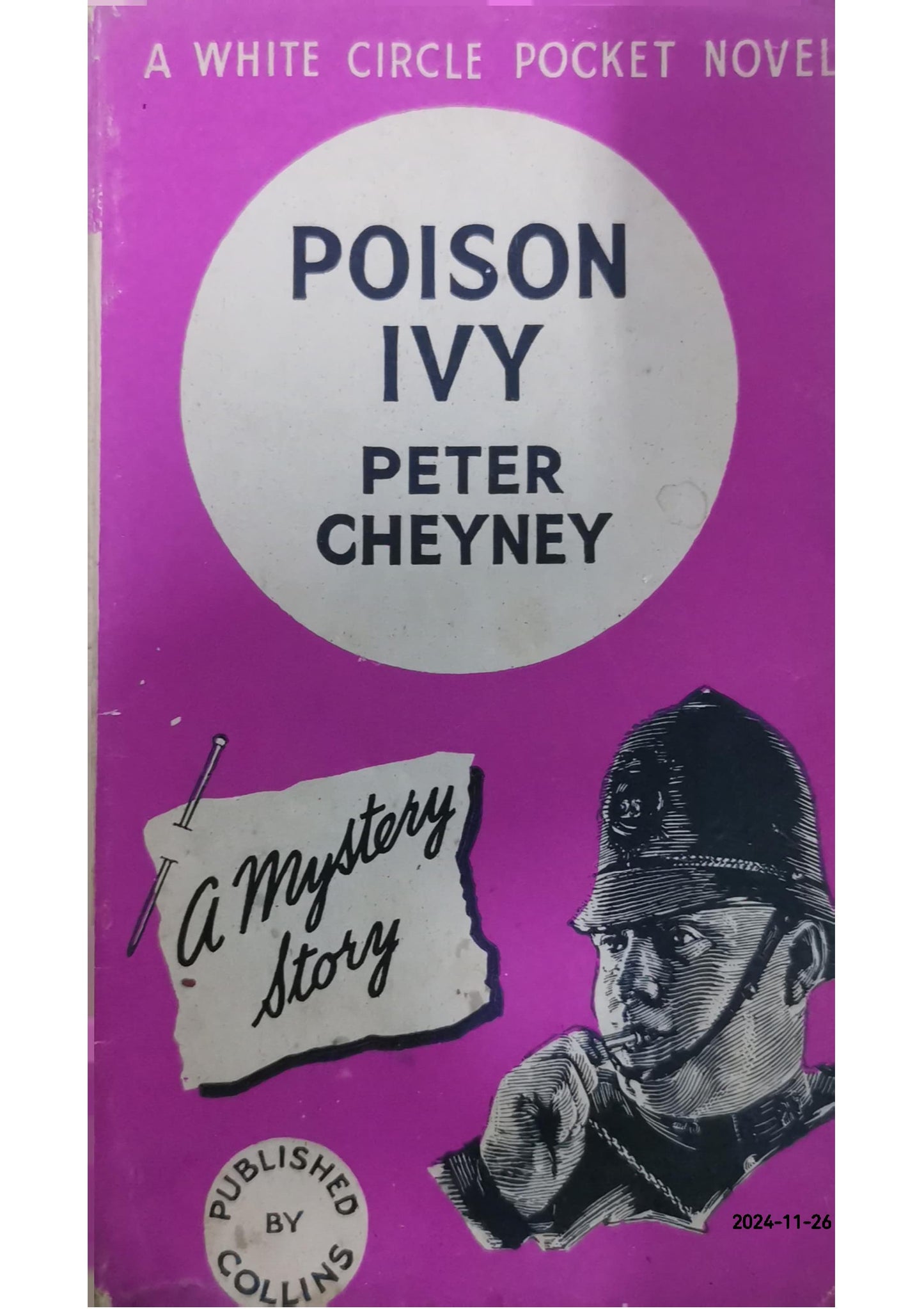 Poison Ivy Book by Peter Cheyney