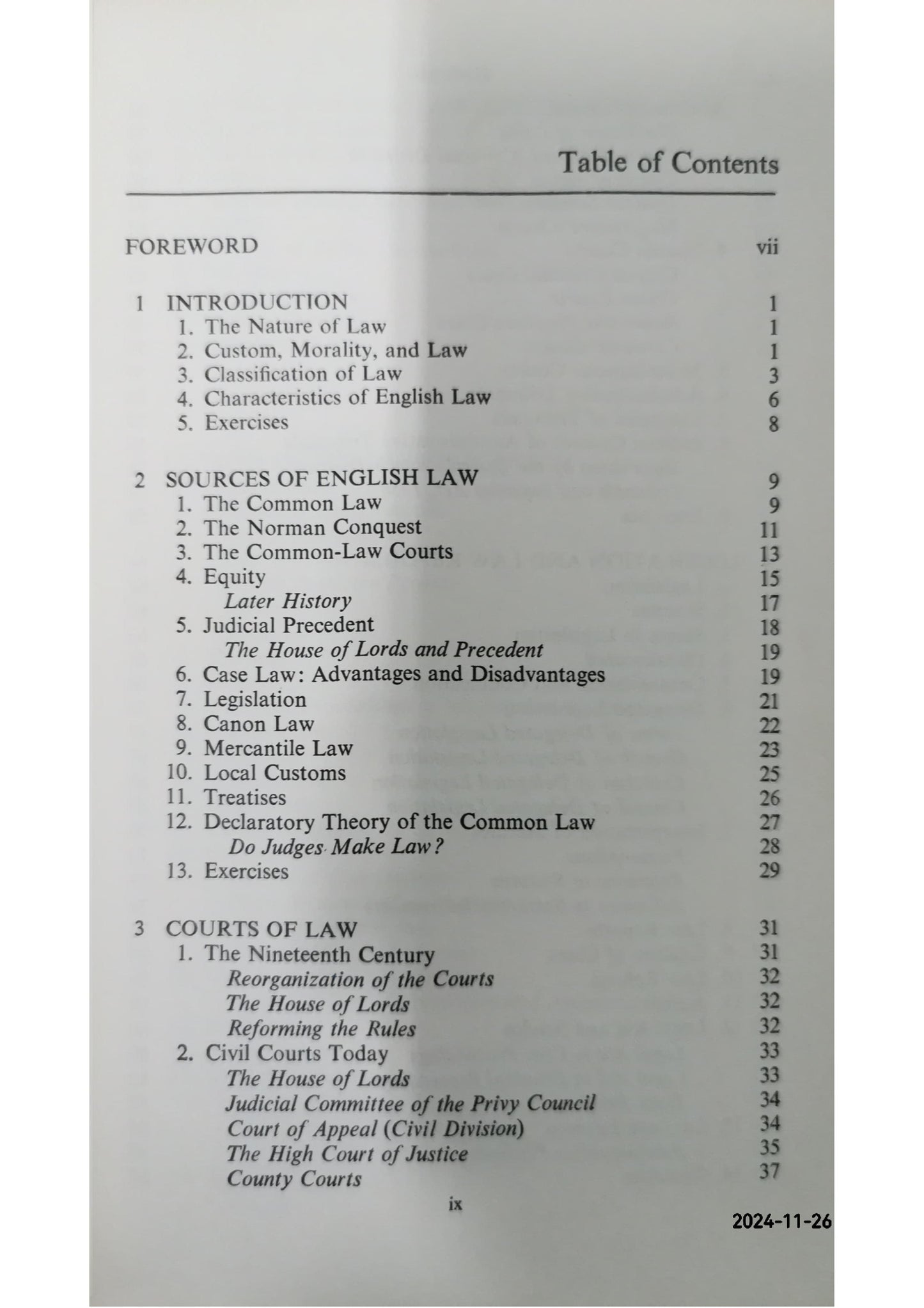 Law Book by Colin F. Padfield