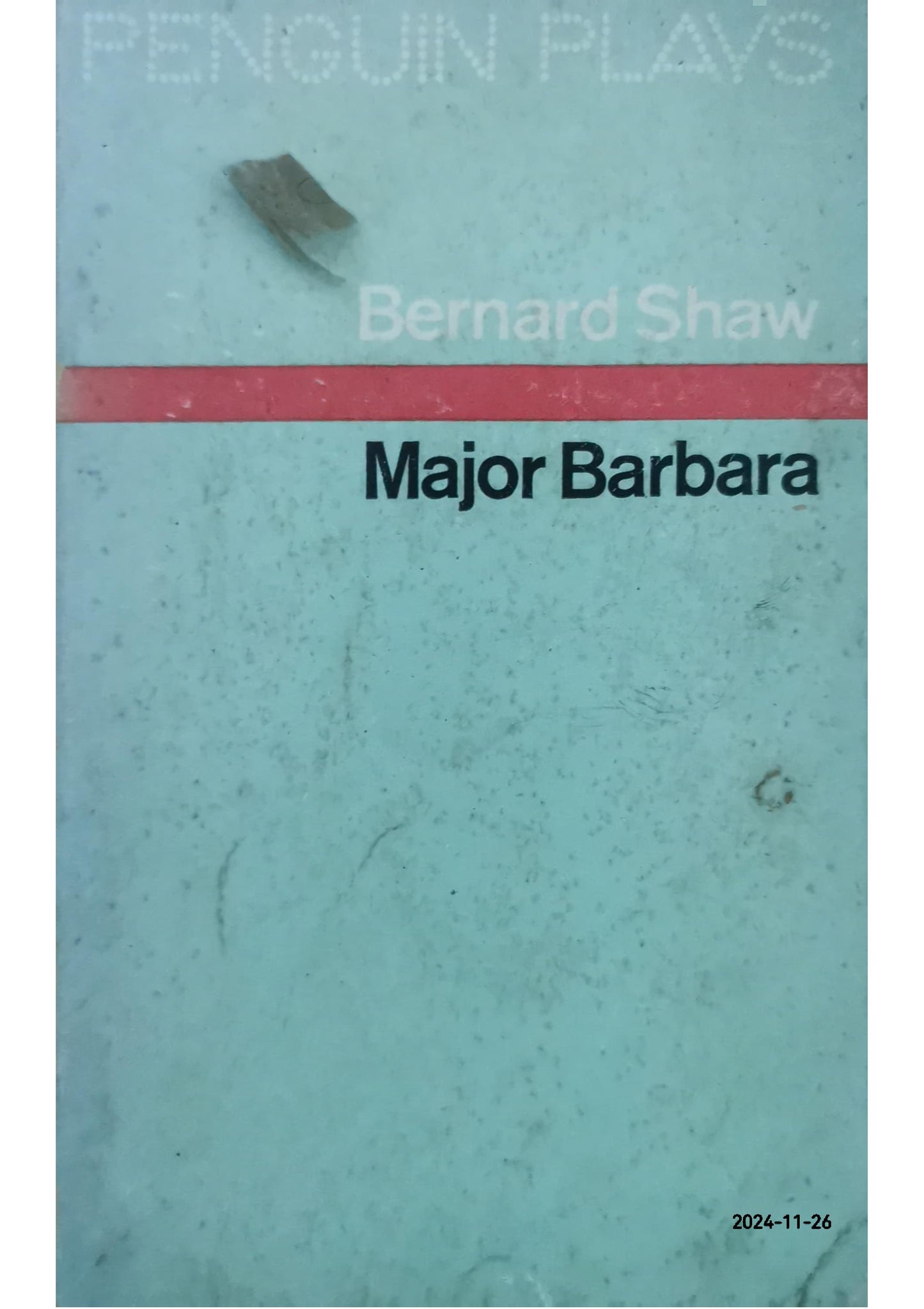 Major Barbara Play by George Bernard Shaw