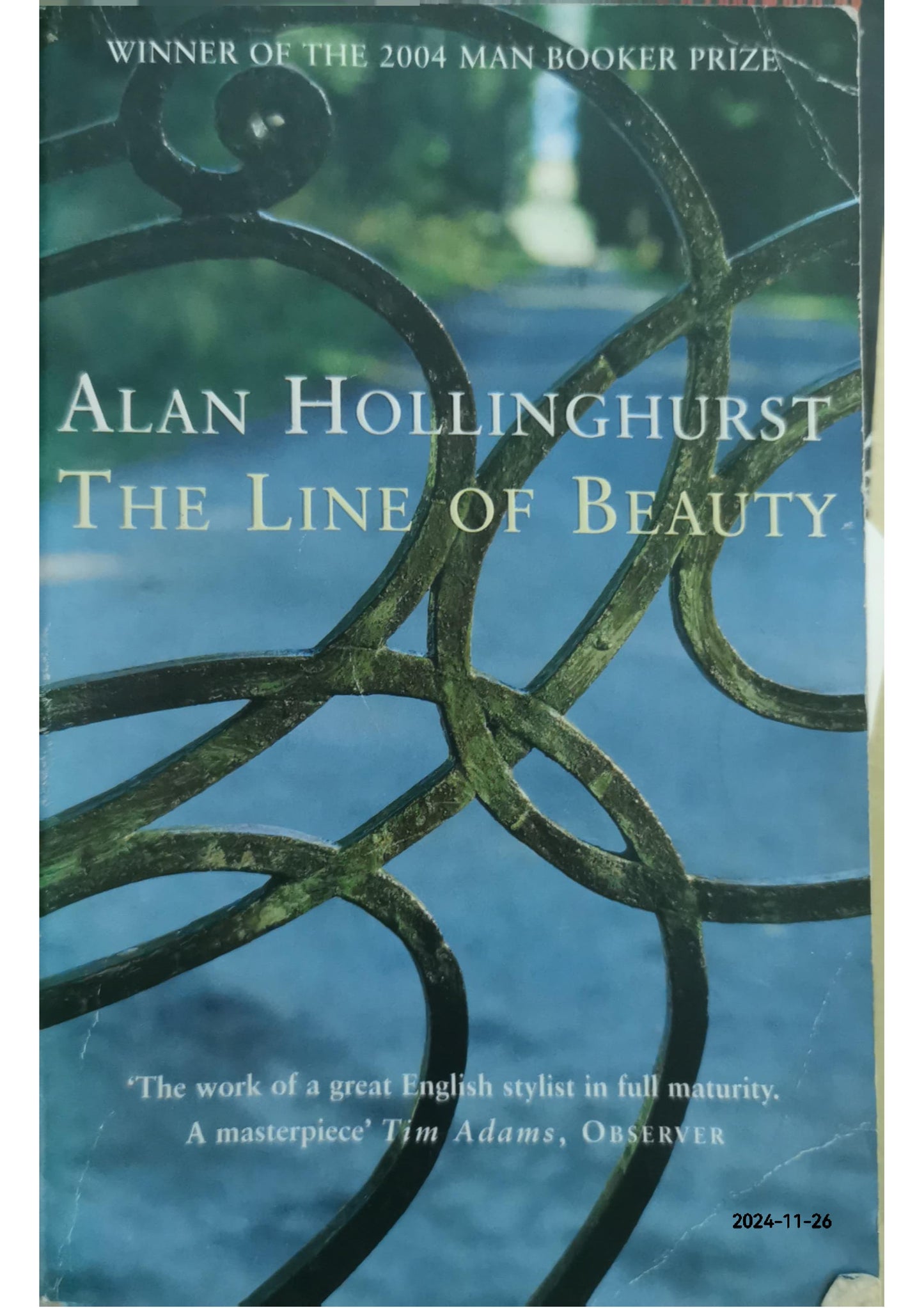 The Line of Beauty Novel by Alan Hollinghurst