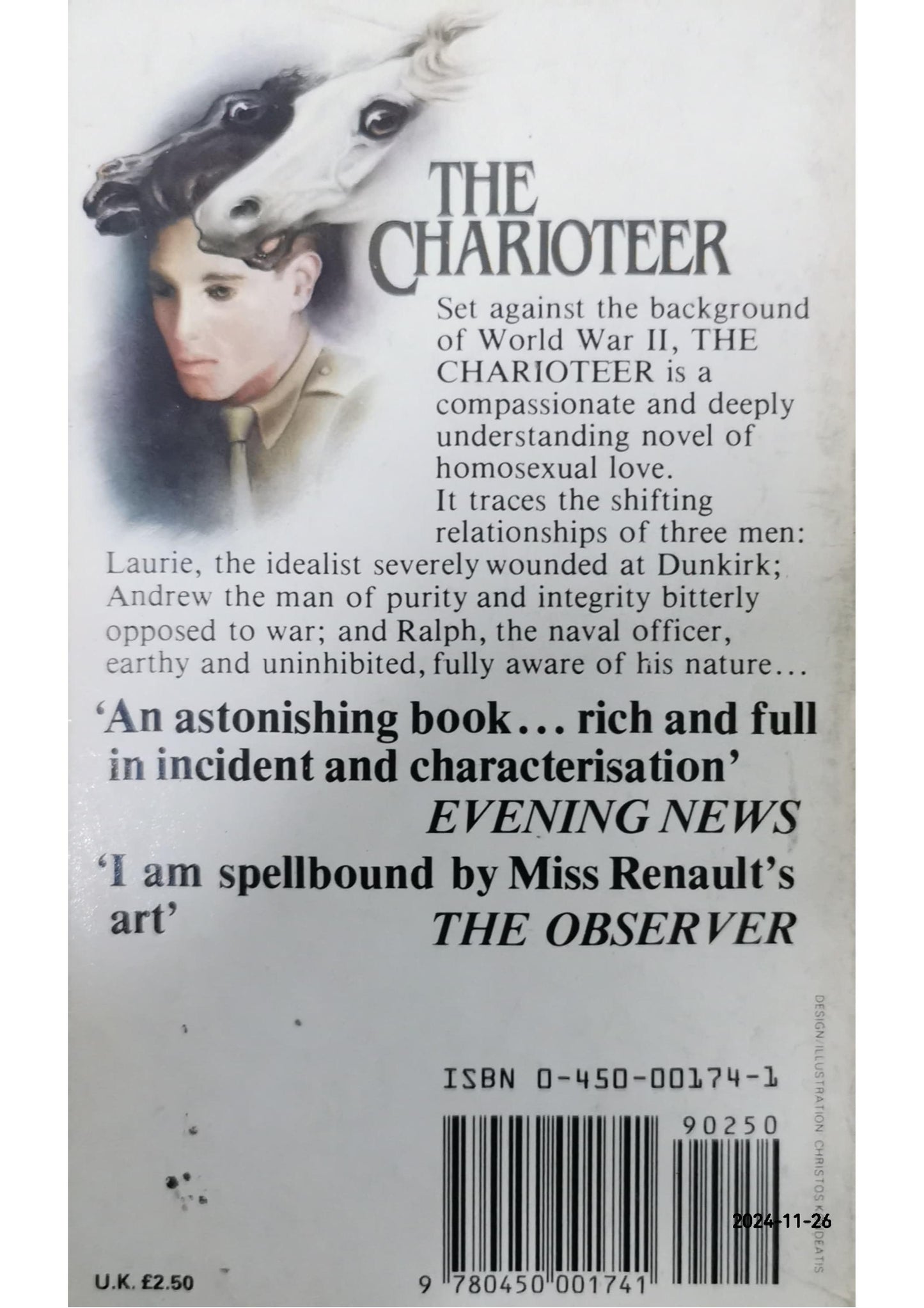 The Charioteer Novel by Mary Renault