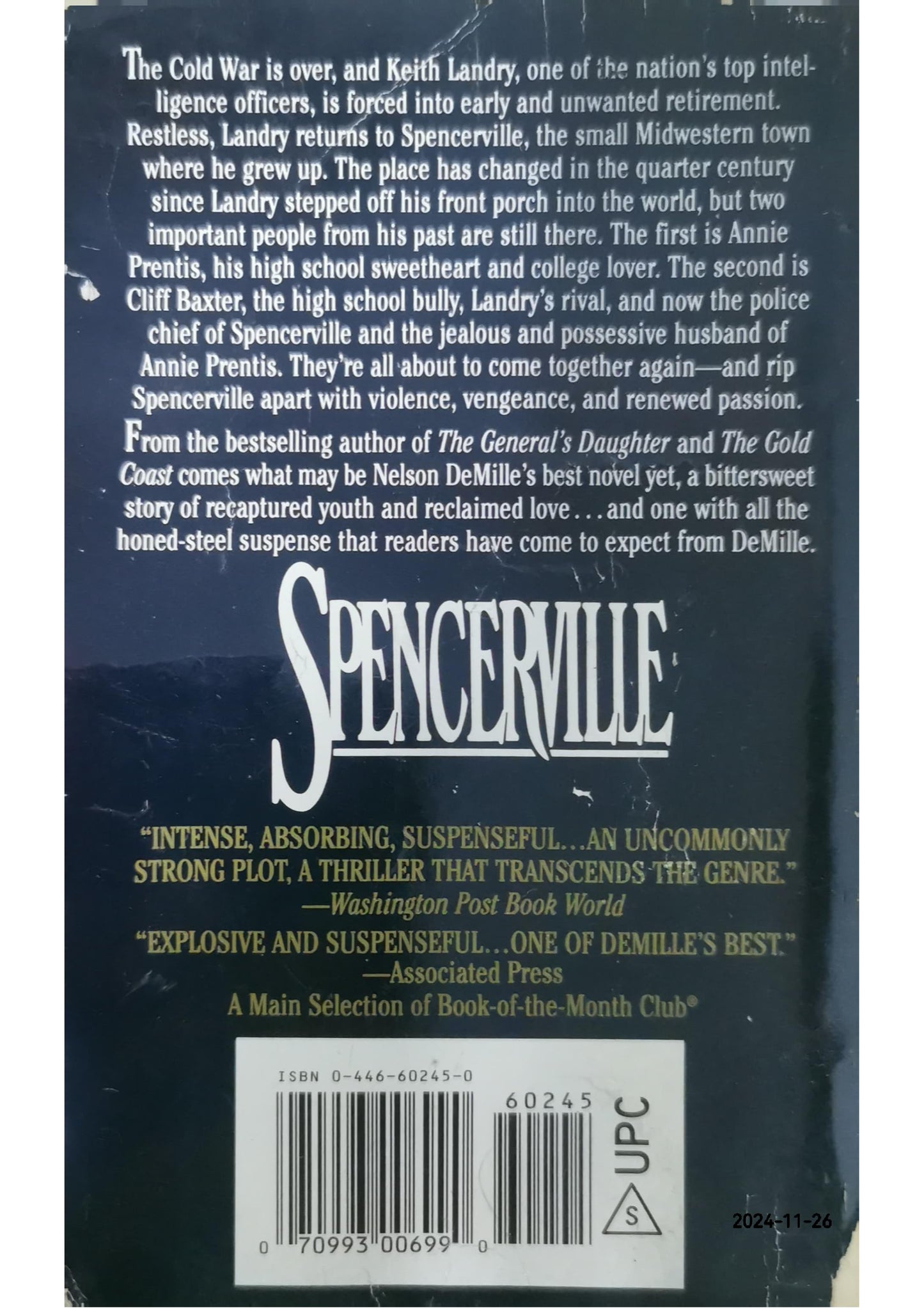 Spencerville Novel by Nelson DeMille