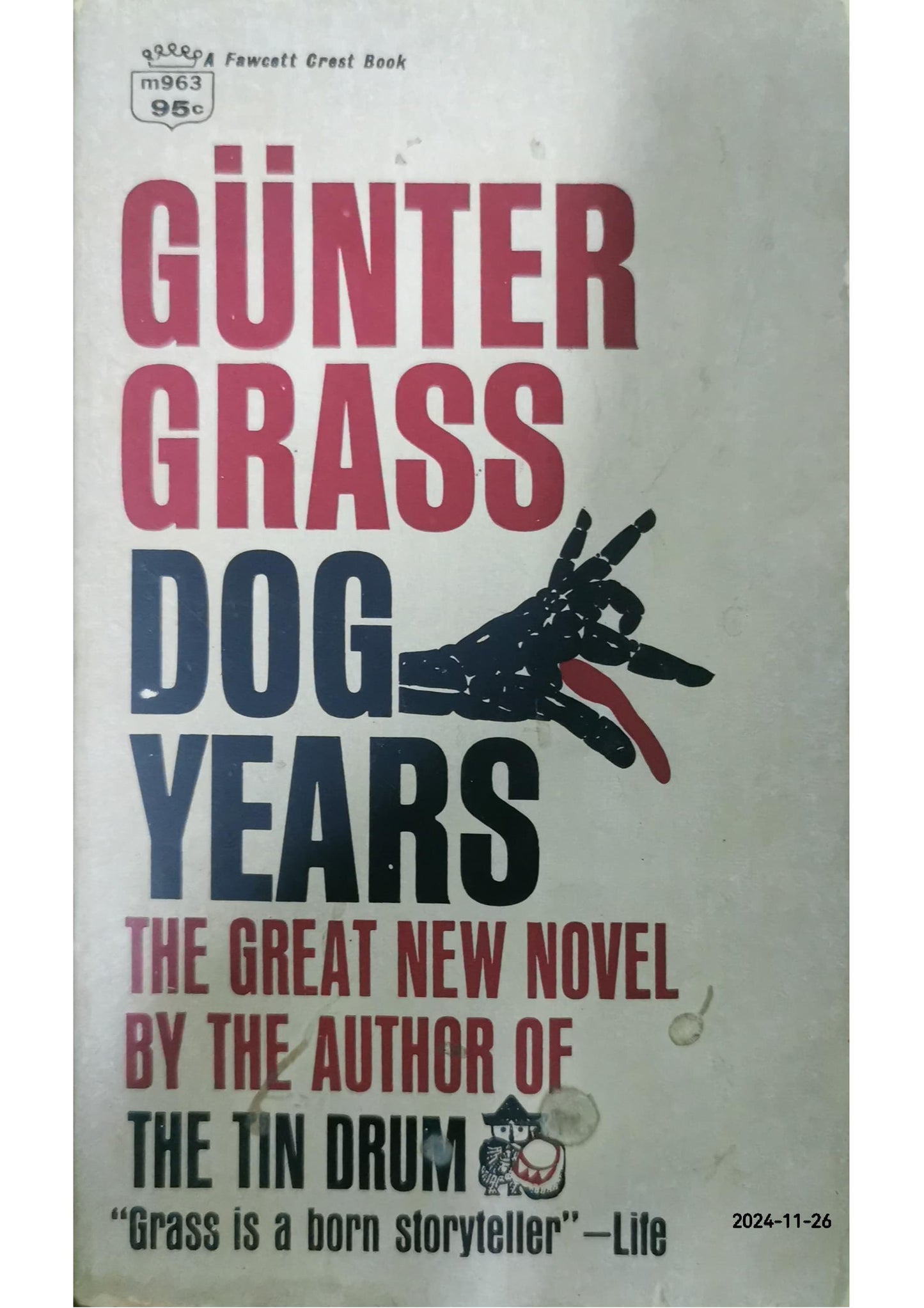 Dog Years Novel by Günter Grass