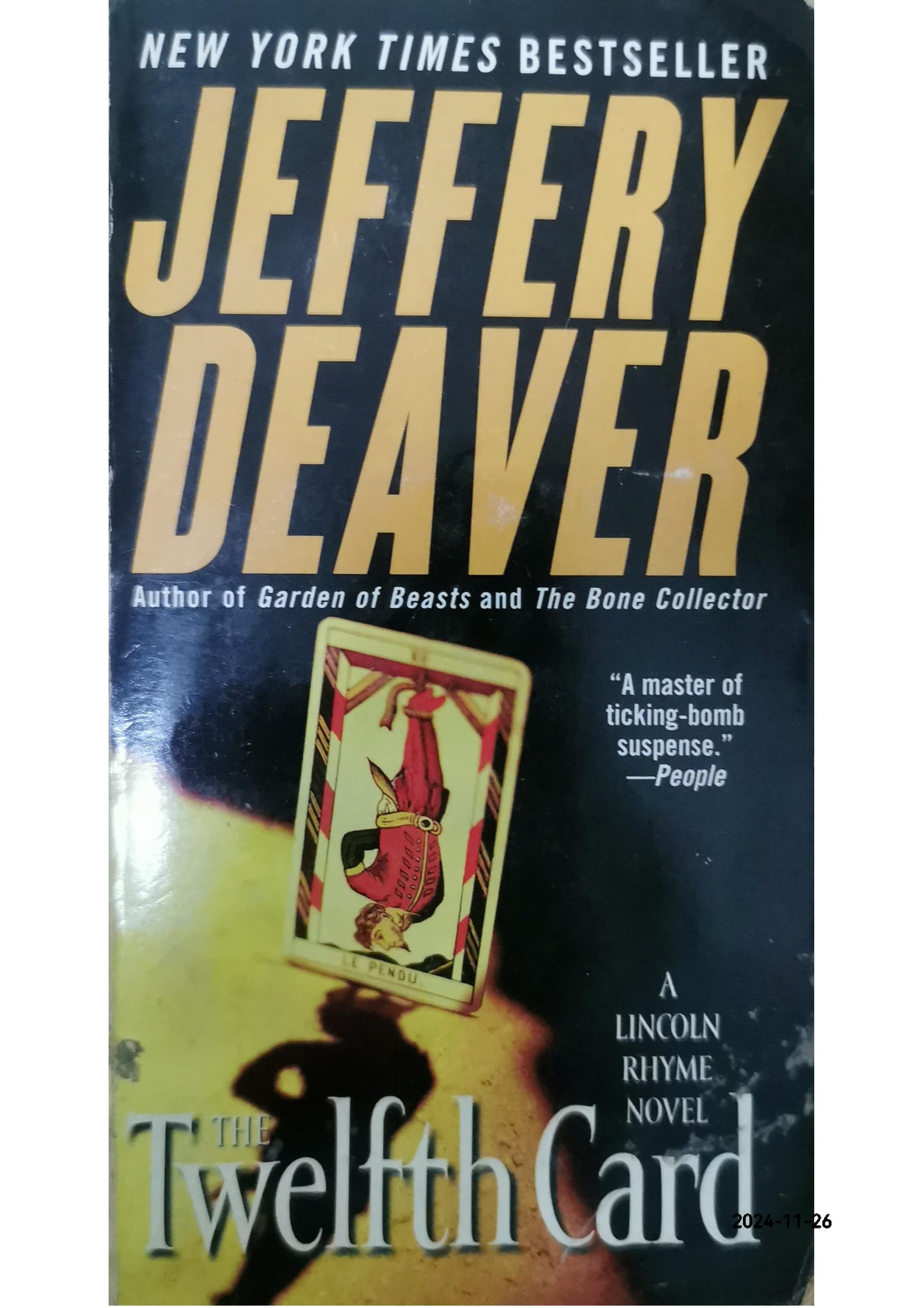 The Twelfth Card Novel by Jeffery Deaver