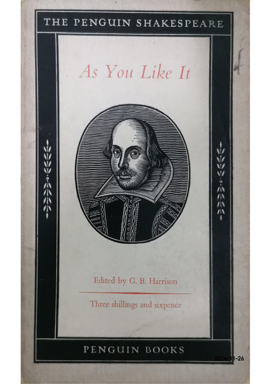 As You Like It (The Penguin Shakespeare) Paperback by G.B. Harrison