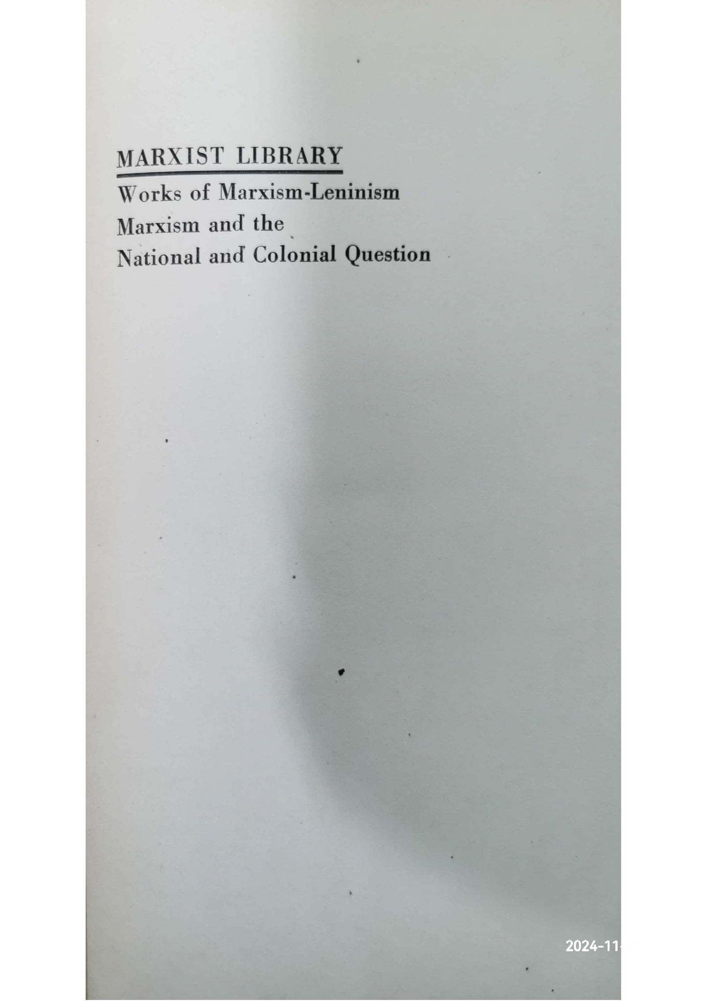 Marxism & the National Colonial Question Book by Joseph Stalin - Hardcover