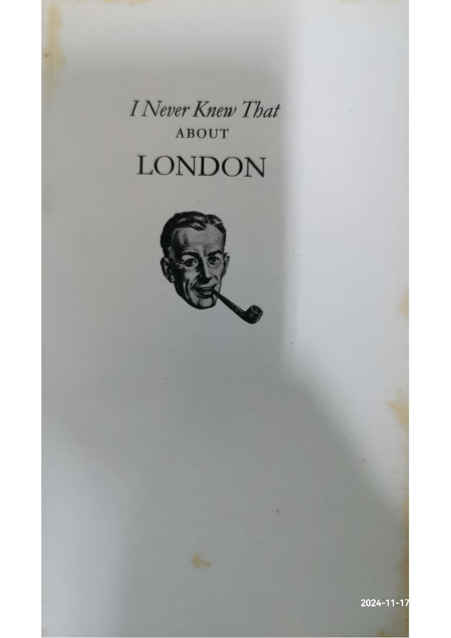 I Never Knew That About London Book by Christopher Winn