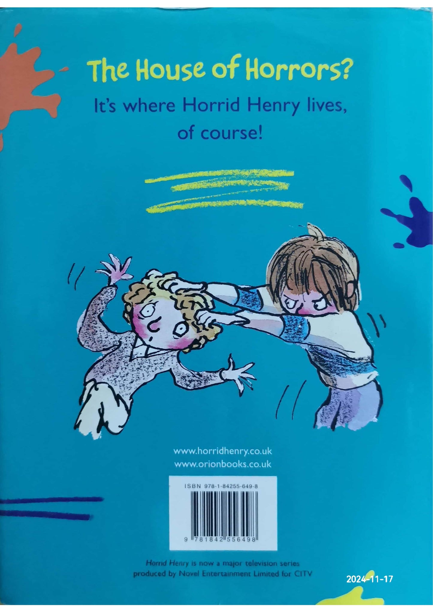 Horrid Henry's House of Horrors Book by Francesca Simon Hardcover