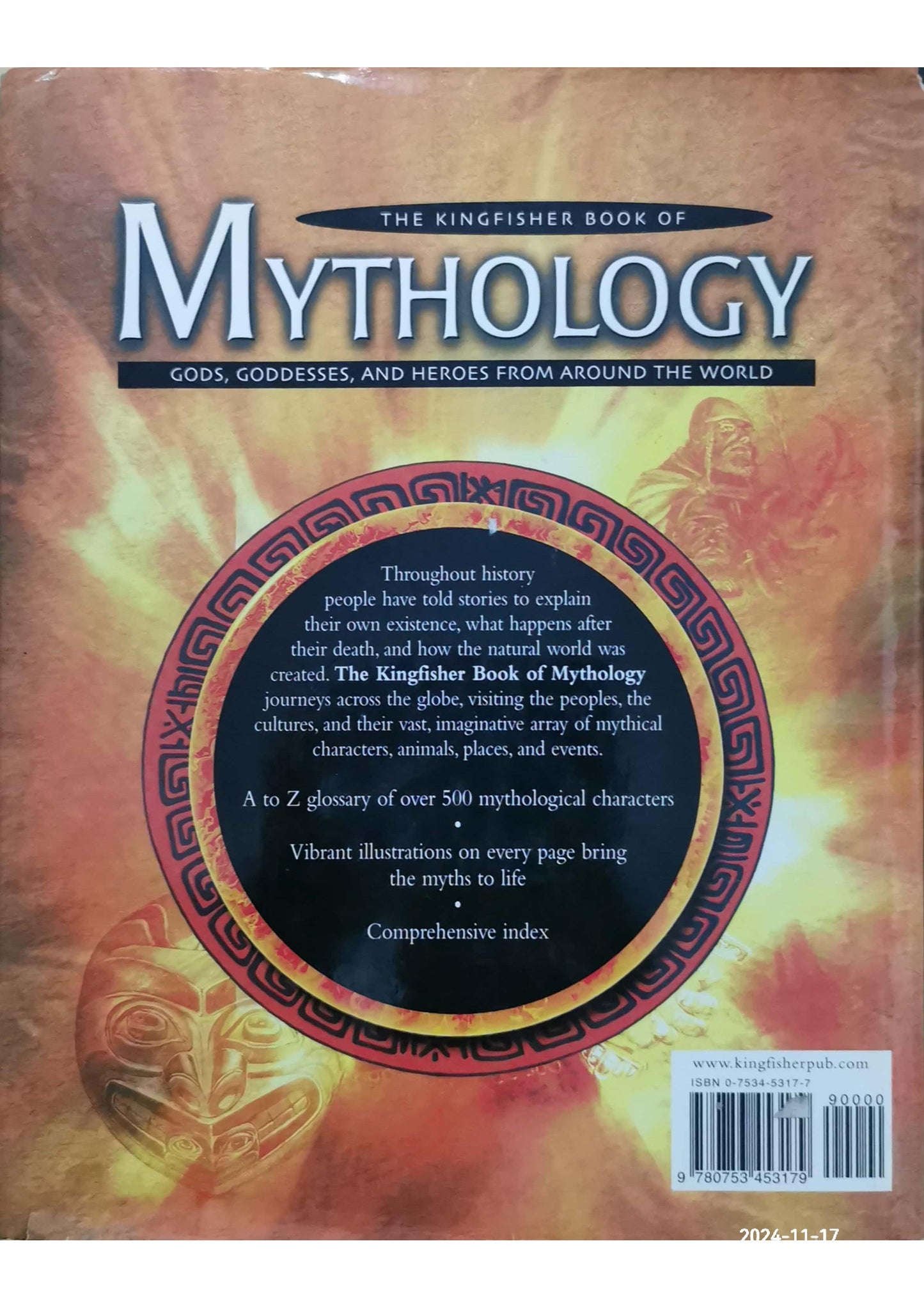 The Kingfisher Book of Mythology Hardcover – by Cynthia O'Neil