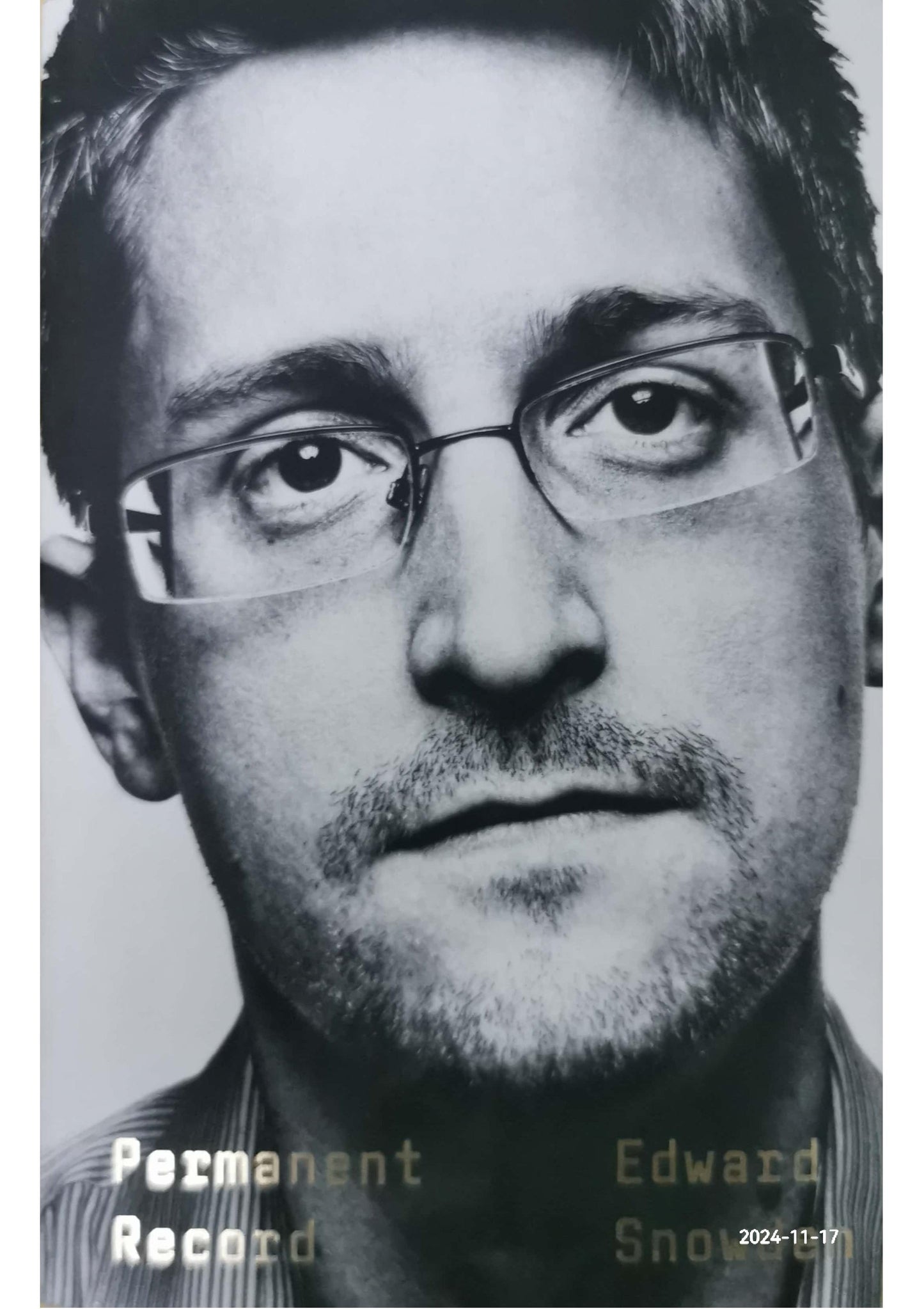 Permanent Record Book by Edward Snowden