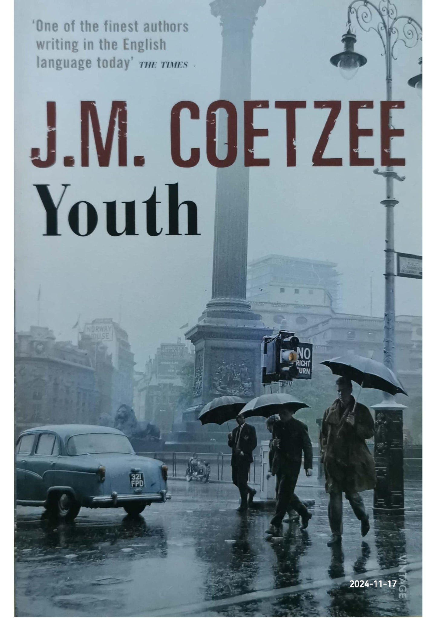 Youth: Scenes from Provincial Life II Novel by J. M. Coetzee