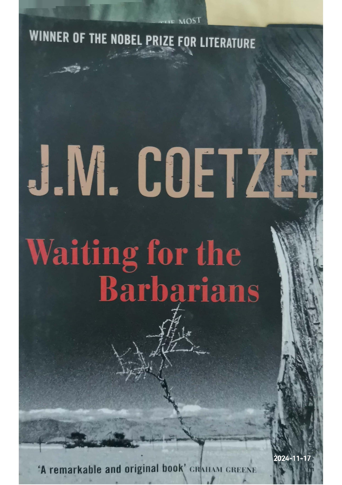 Waiting for the Barbarians Novel by J. M. Coetzee