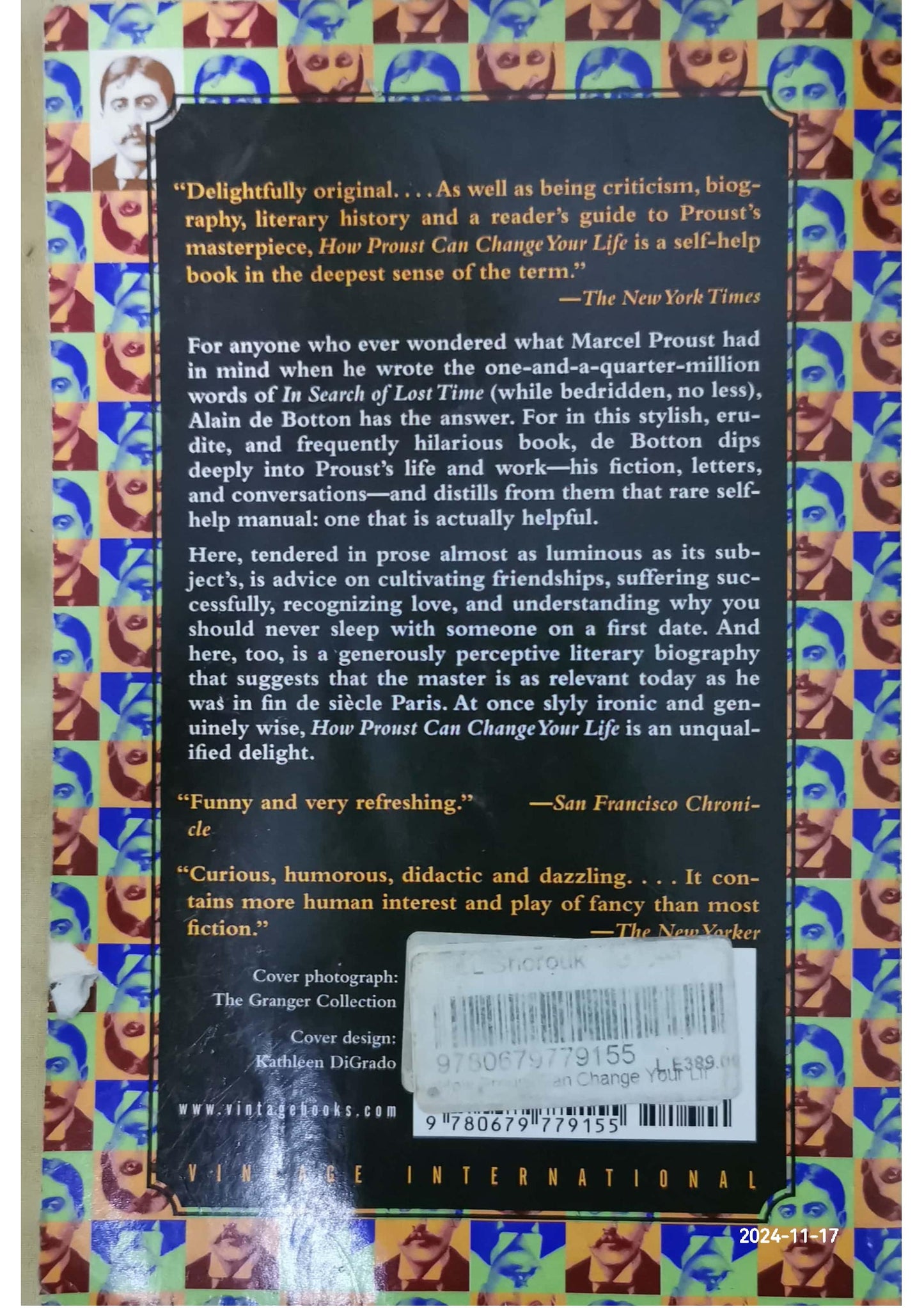 How Proust Can Change Your Life: Not a Novel Book by Alain de Botton