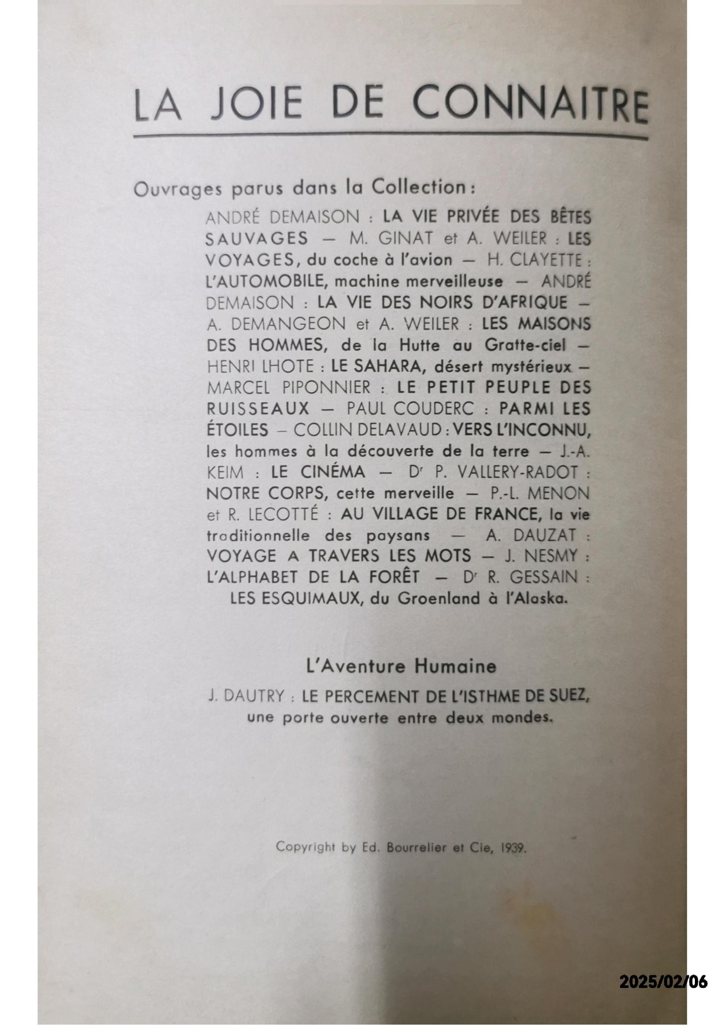 Vers l'inconnu. Les hommes à la découverte de la terre. Relié – 1 janvier 1939 de DELAVAUD Collin (Auteur)