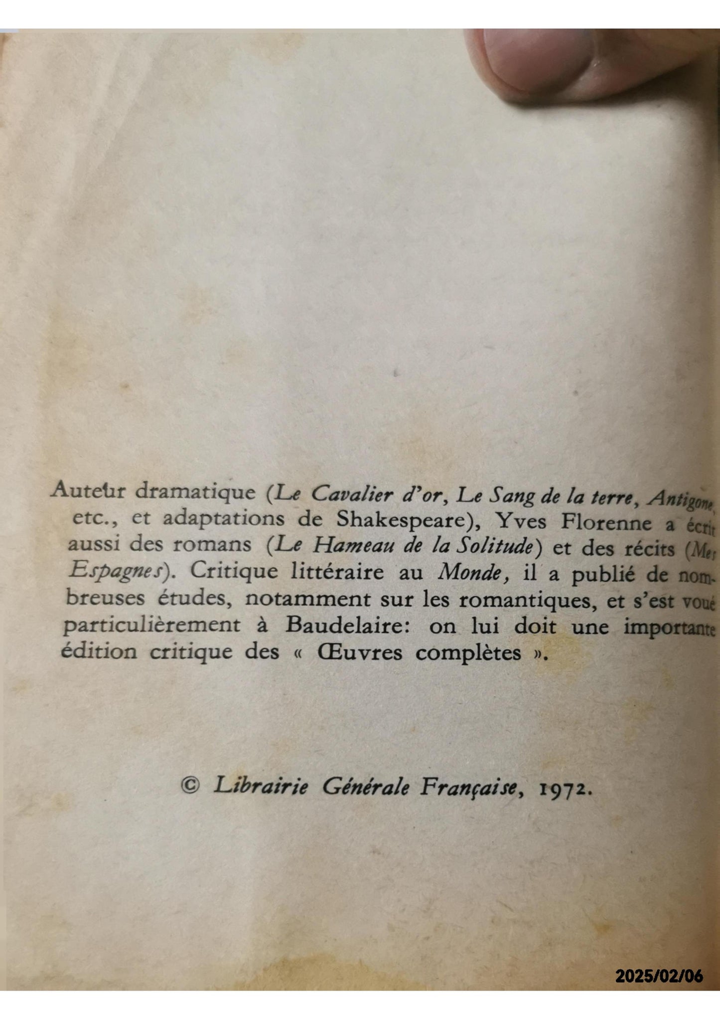 Les Fleurs du mal Poche – 13 avril 2011 de Charles Baudelaire (Auteur)