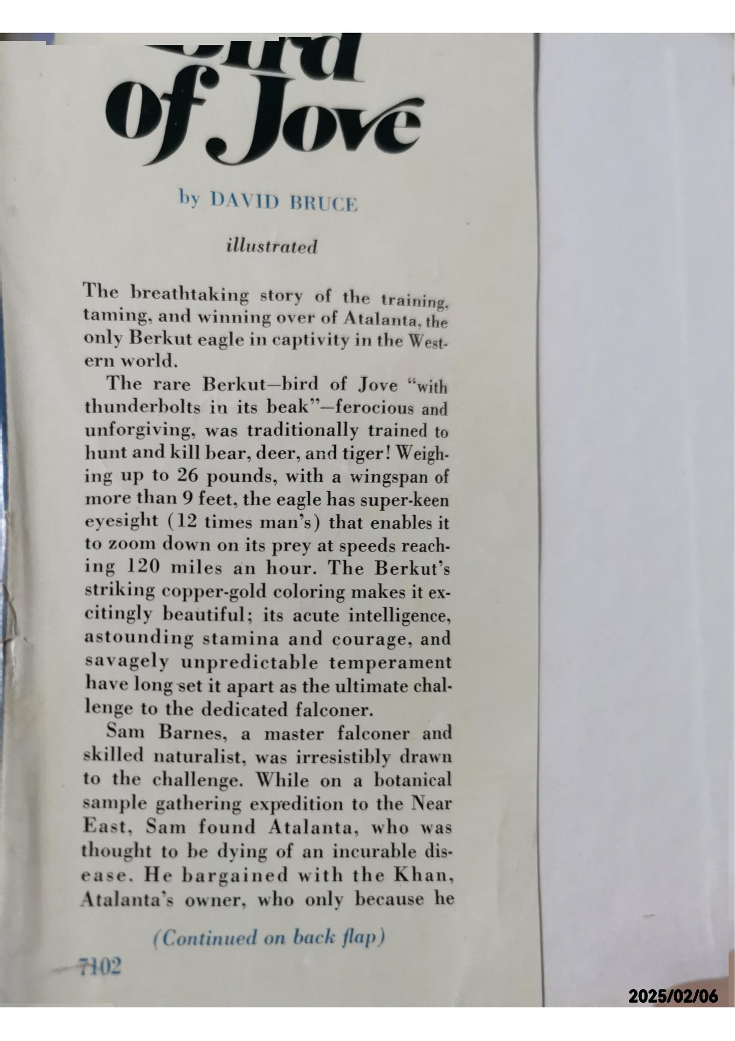 Bird of Jove Hardcover – January 1, 1971 by David Bruce (Author)