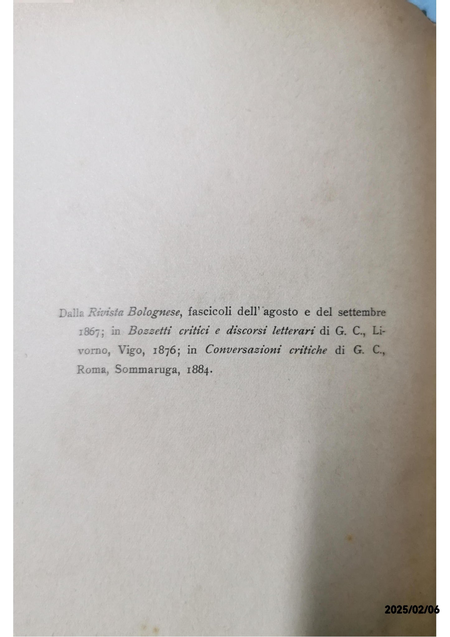 Giosuè Carducci volume ventitreesimo bozzetti e scherme