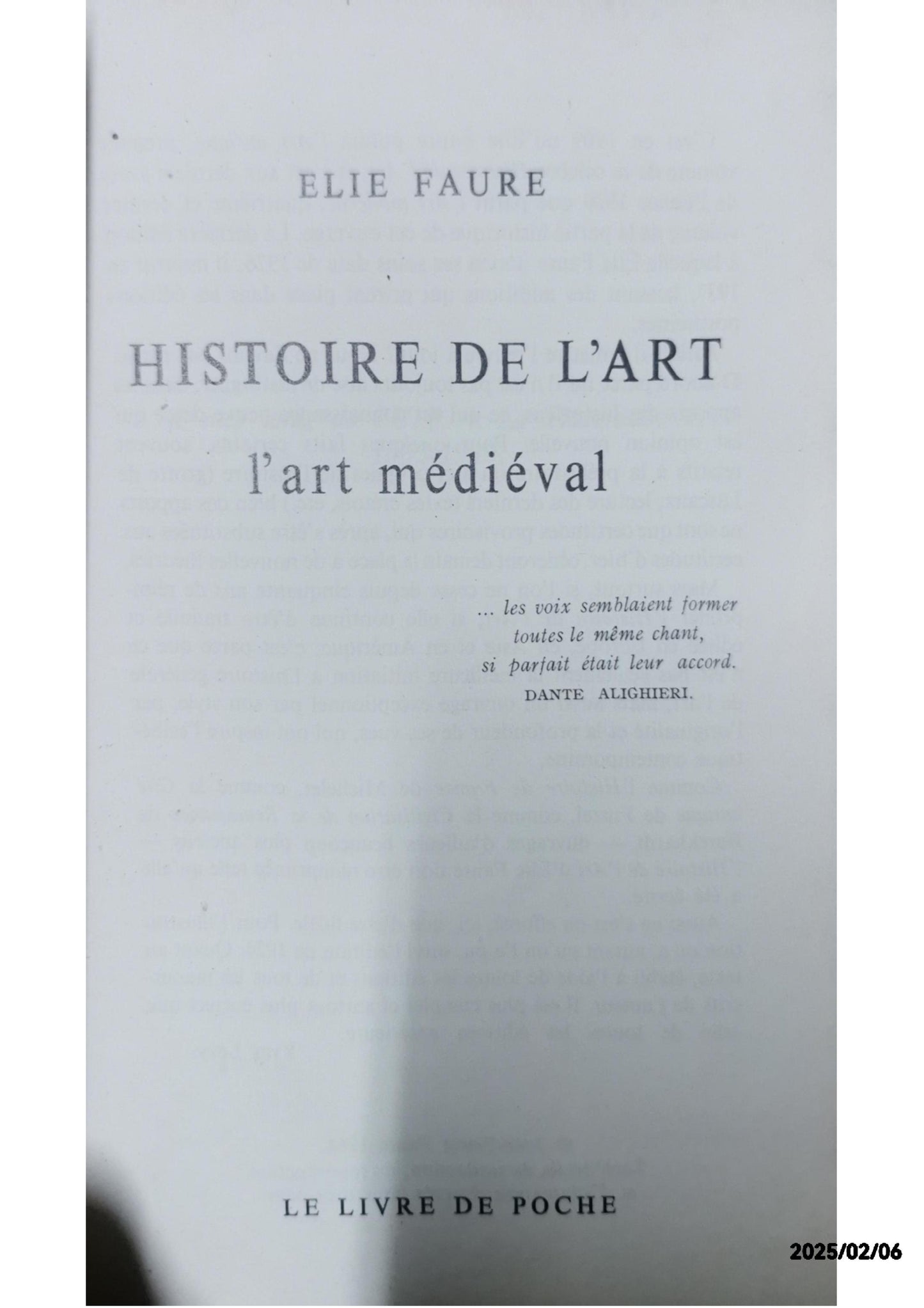 Histoire de l'art : l'art médiéval Poche – 25 mai 1988 de Élie Faure (Auteur), Martine Chatelain-Courtois (Sous la direction de)