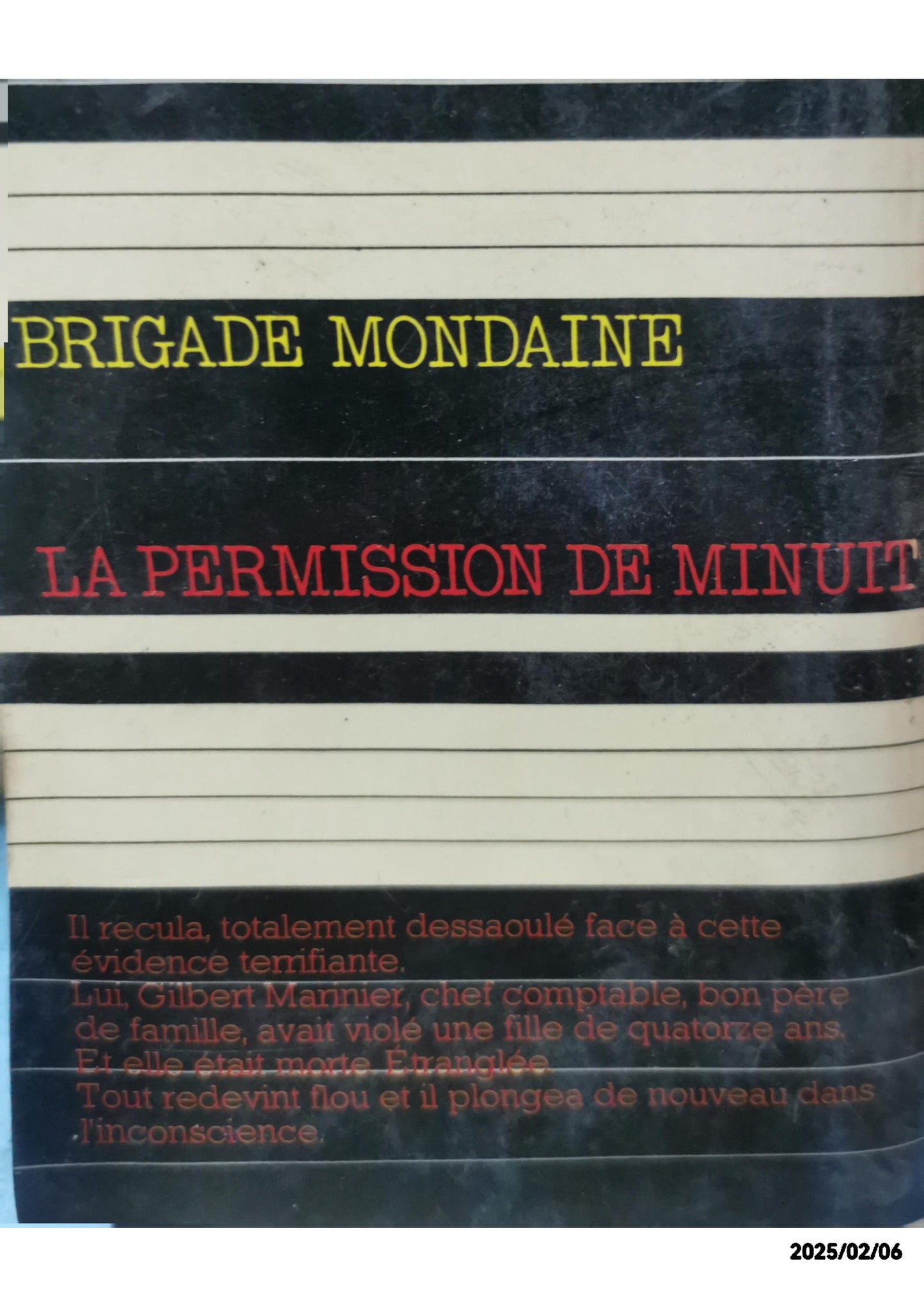 Brigade Mondaine N 16 - la Permission de Minuit (French Edition) Mass Market Paperback French Edition  by Michel Brice (Author)