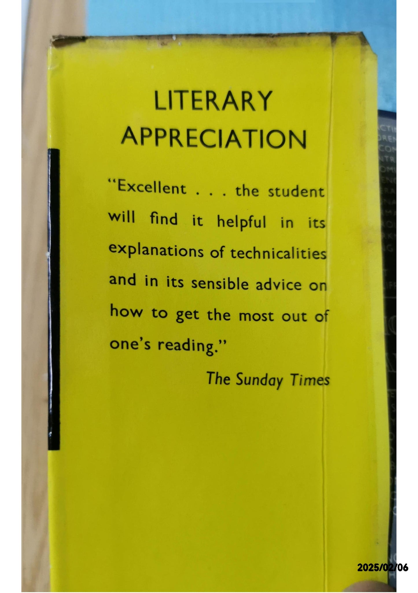 Literary Appreciation (v. 1) (Teach Yourself) Hardcover – 1 Dec. 1950 by Arthur Compton-Rickett (Author), Peter Westland (Editor)