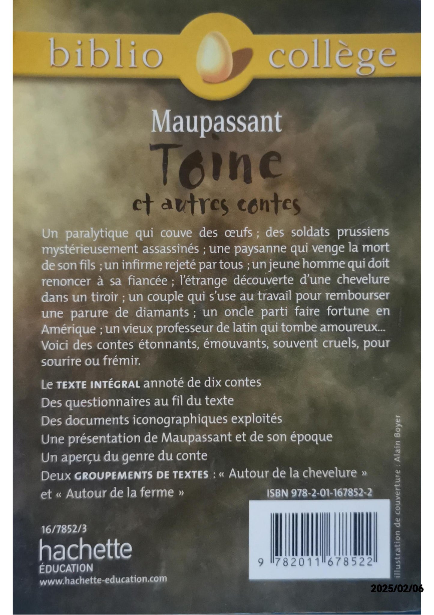 Toine, et autres contes Broché – 23 novembre 2001 de Guy de Maupassant (Auteur)