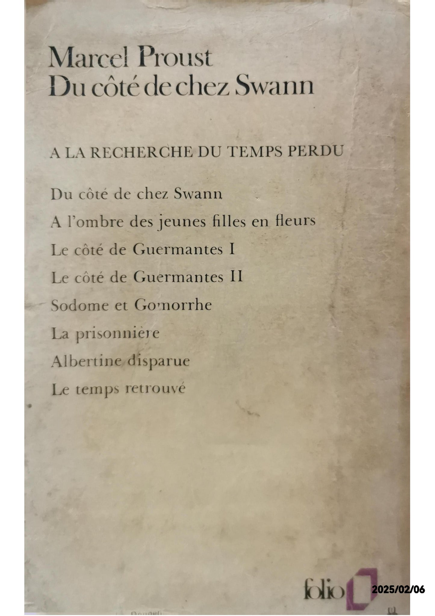 Du Cote De Chez Swann Broché – 1 juillet 2001 de Marcel Proust (Auteur)