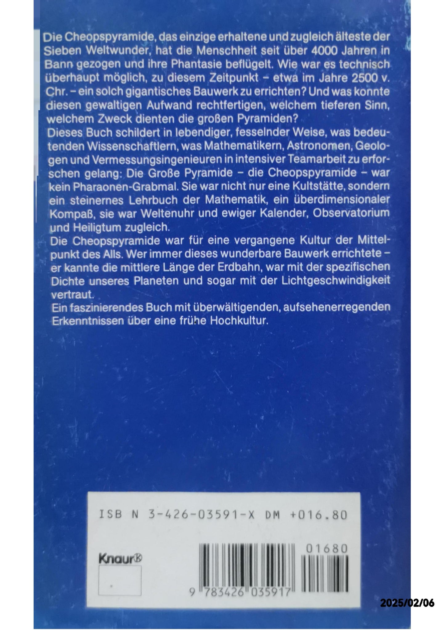 Cheops : Die Geheimnisse der grossen Pyramide, Zentrum allen Wissens der alten Ägypter DAZU: H. A. Schlögl: Ramses II. – Buch gebraucht kaufen