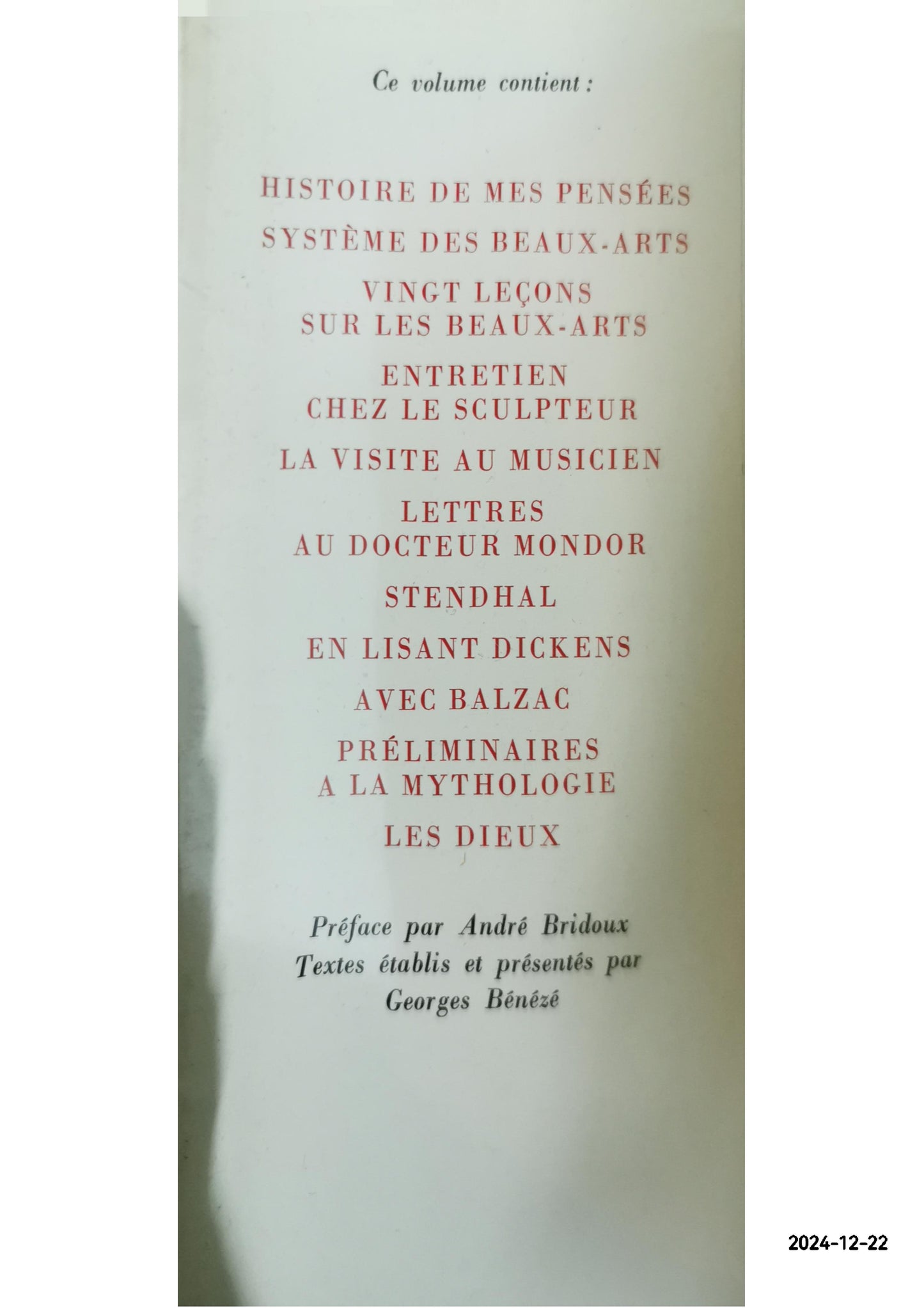 Les Arts et les dieux Relié – 31 mars 1958 de Alain (Auteur), André Bridoux (Préface), Georges Bénézé (Sous la direction de)