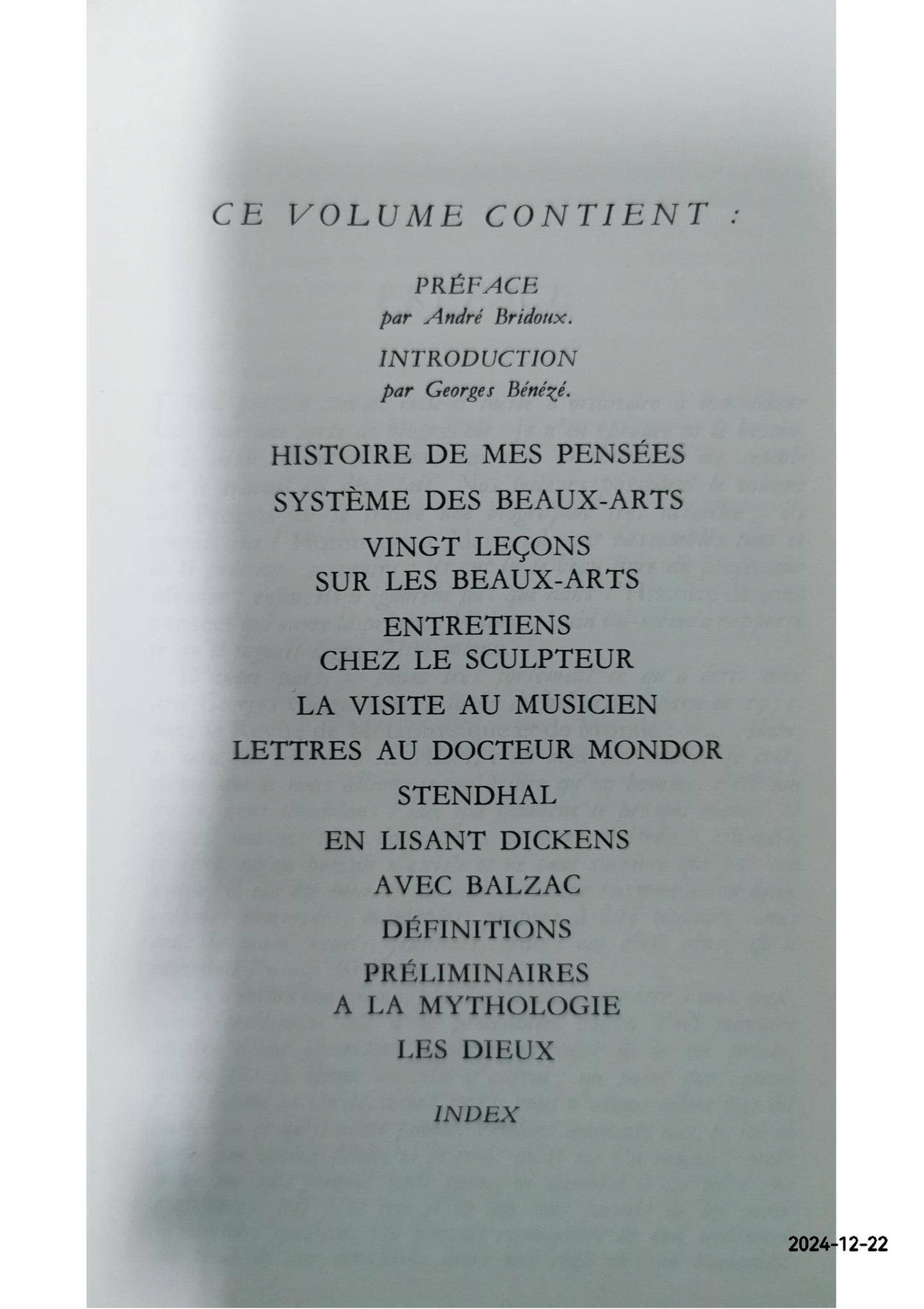 Les Arts et les dieux Relié – 31 mars 1958 de Alain (Auteur), André Bridoux (Préface), Georges Bénézé (Sous la direction de)