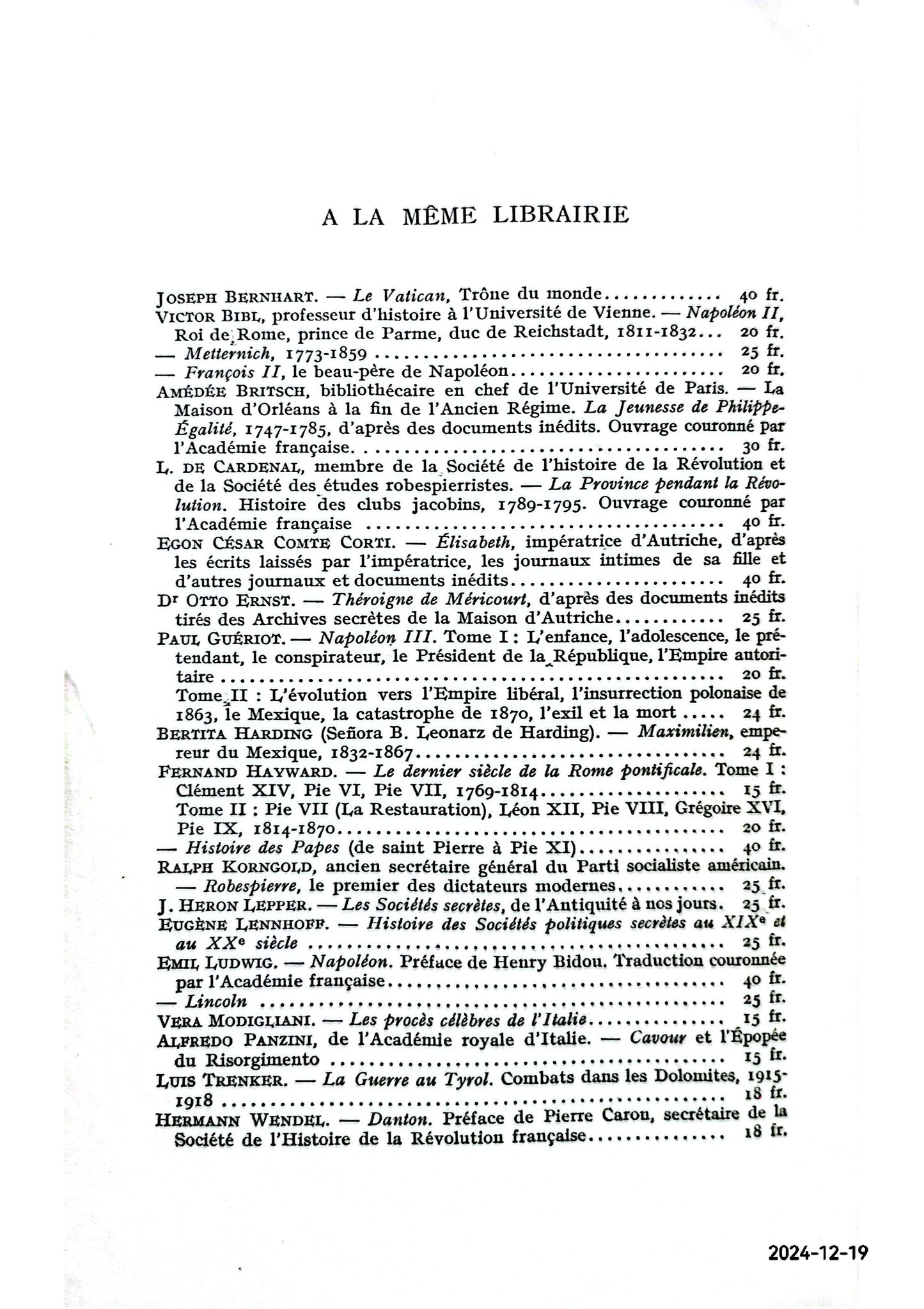 Les sociétés secrètes italiennes - Les Carbonari, la Camorra, la Mafia Broché – 1 janvier 1936 de Falcionelli (Albert) (Auteur)