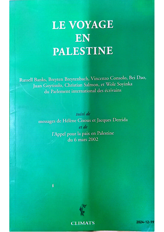 Le Voyage en Palestine