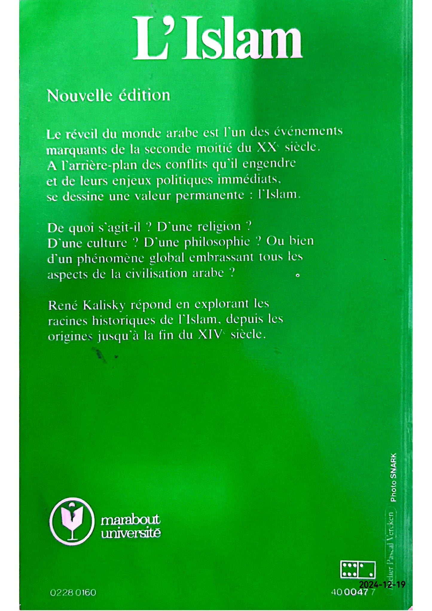 L'Islam Paperback – January 1, 1987 French Edition  by Rene Kalisky (Author)