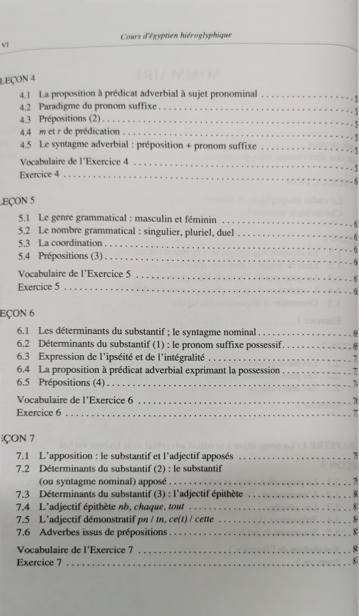 Cours d'égyptien hiéroglyphique Broché –  de Pierre Grandet