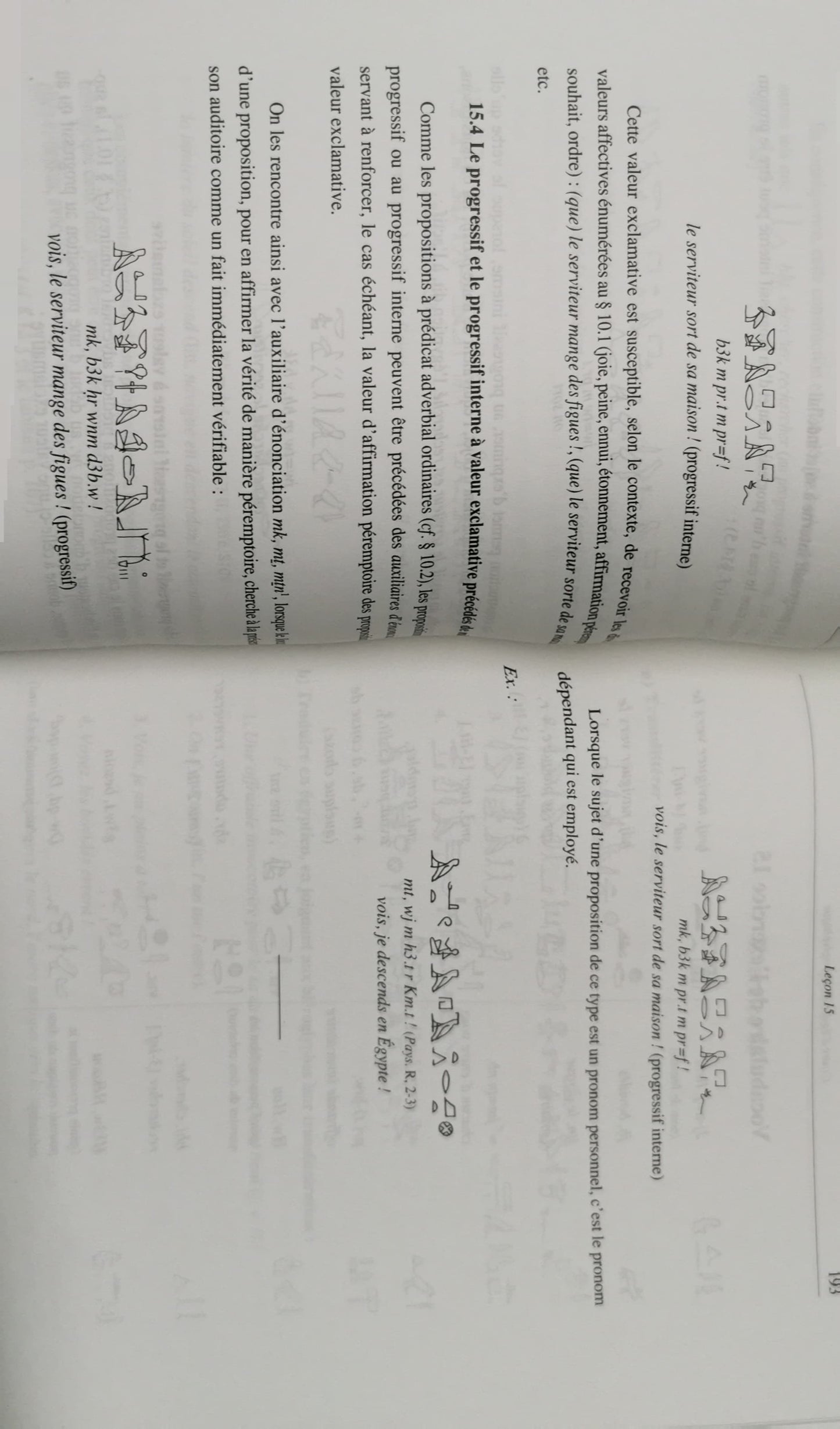 Cours d'égyptien hiéroglyphique Broché –  de Pierre Grandet