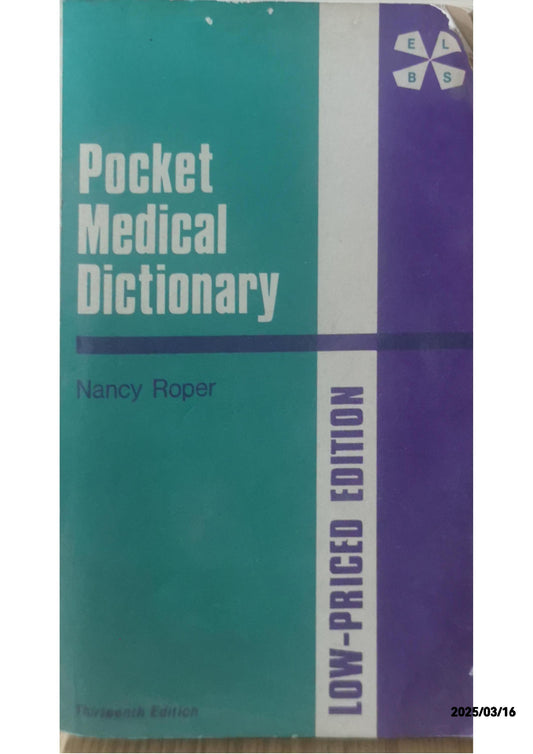 Pocket Medical Dictionary - Nancy Roper