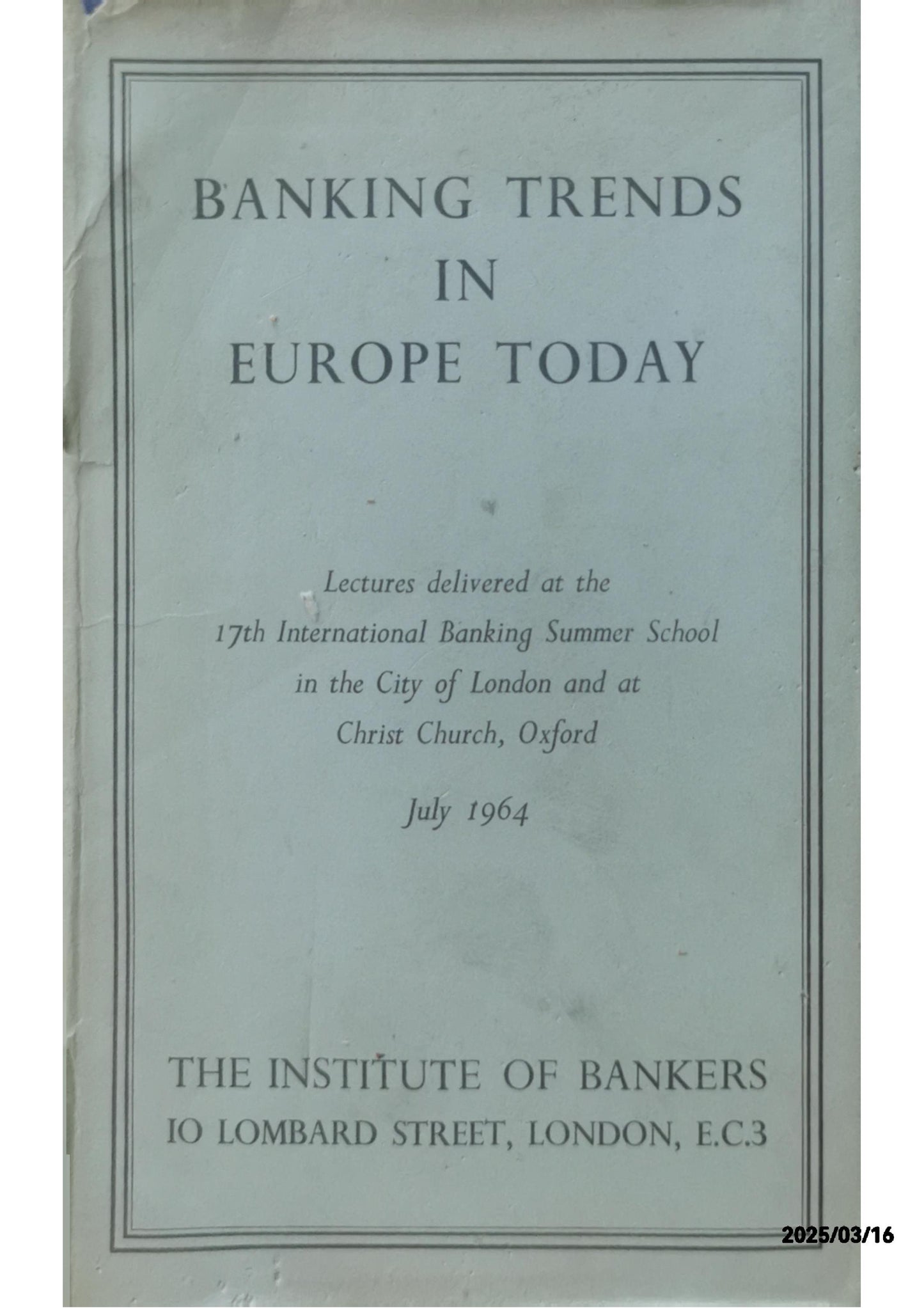 Banking Trends in Europe Today - Unknown