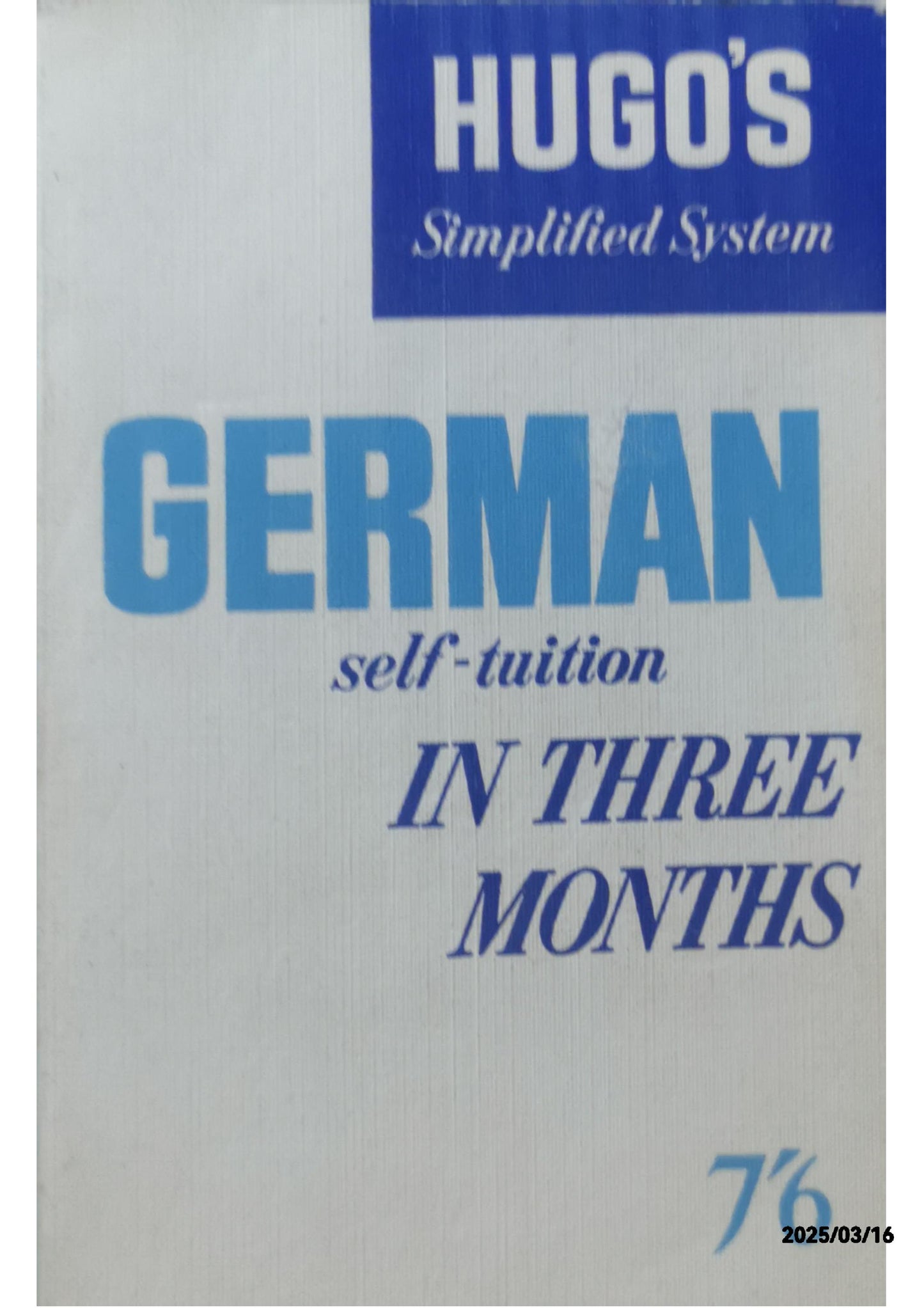 German self-tuition - Hugo