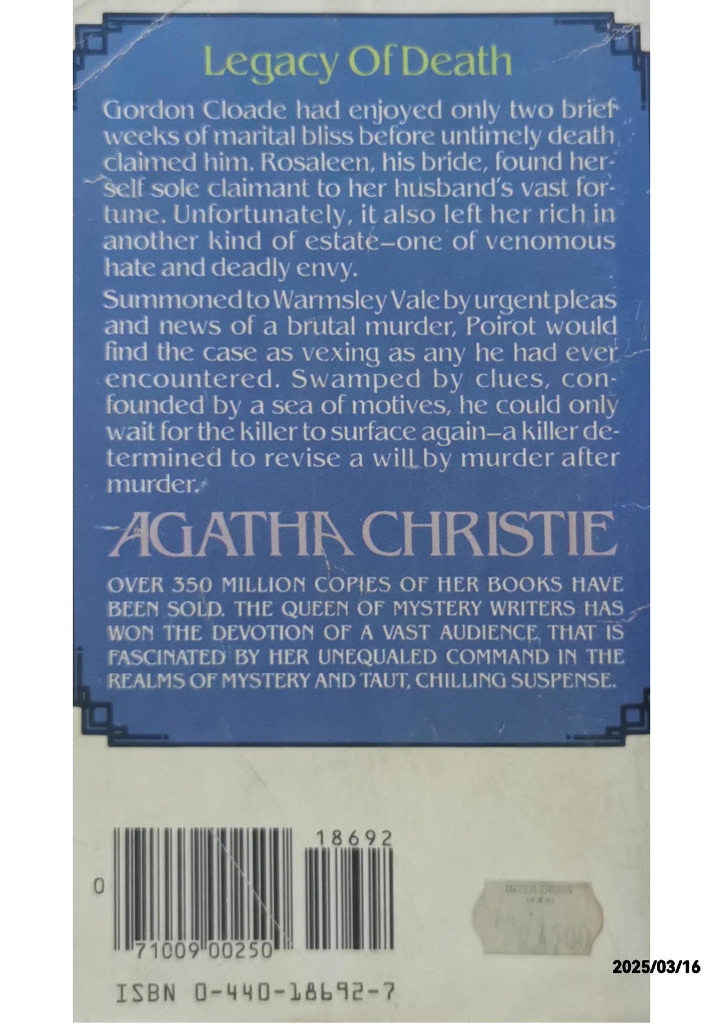 There Is A Tide - Agatha Christie