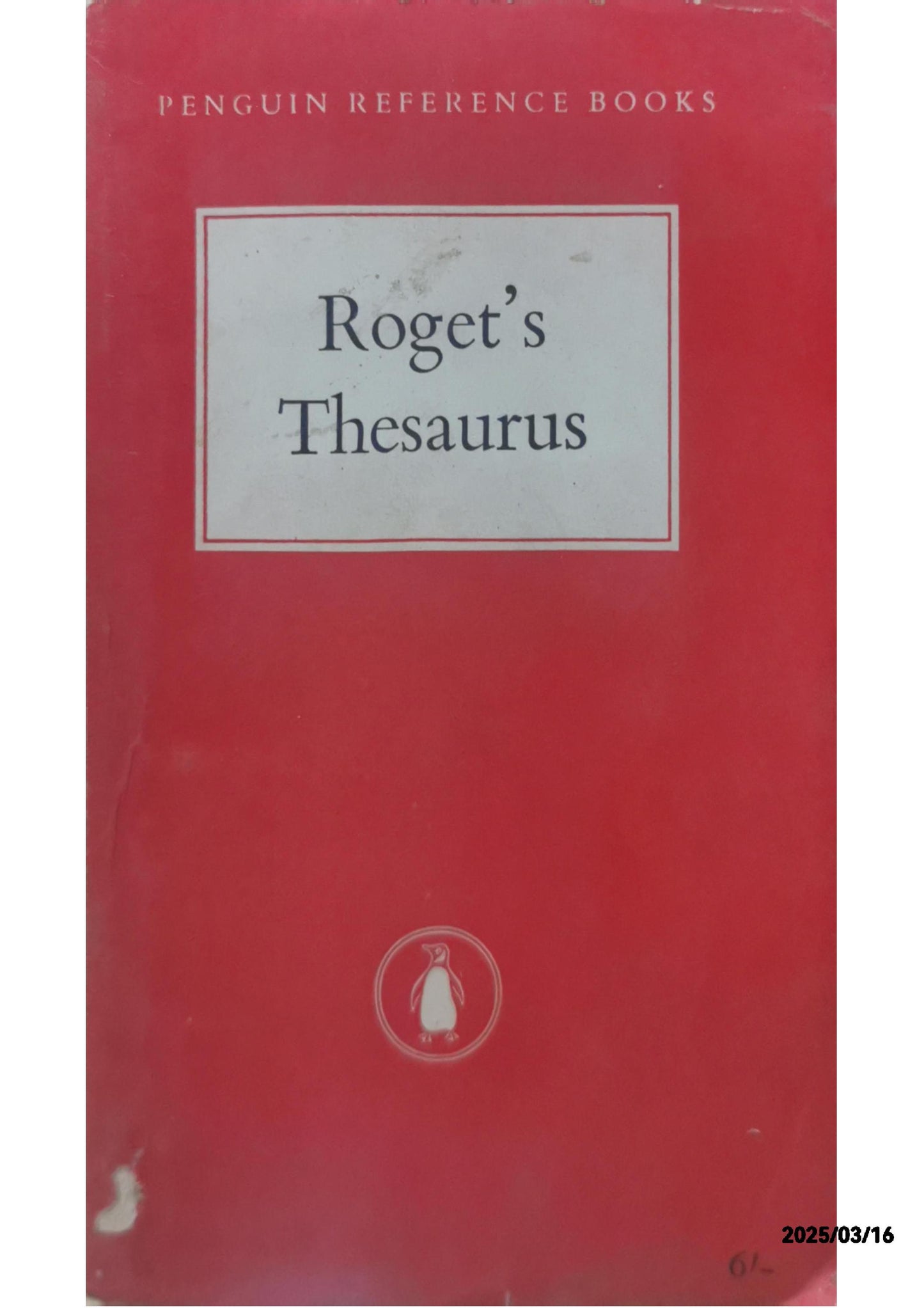 Roget's Thesaurus - Peter Mark Roget