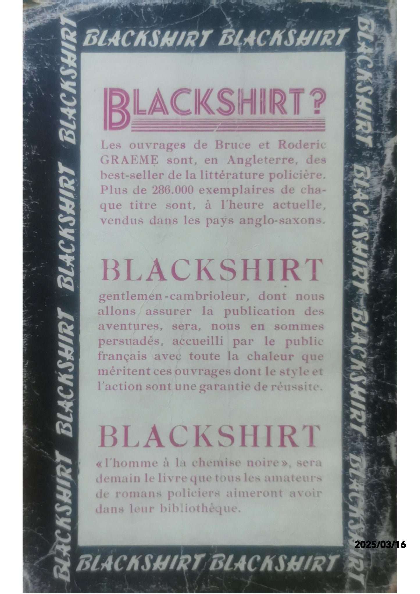 Alias Blackshirt - Bruce Graeme,Roderic Graeme