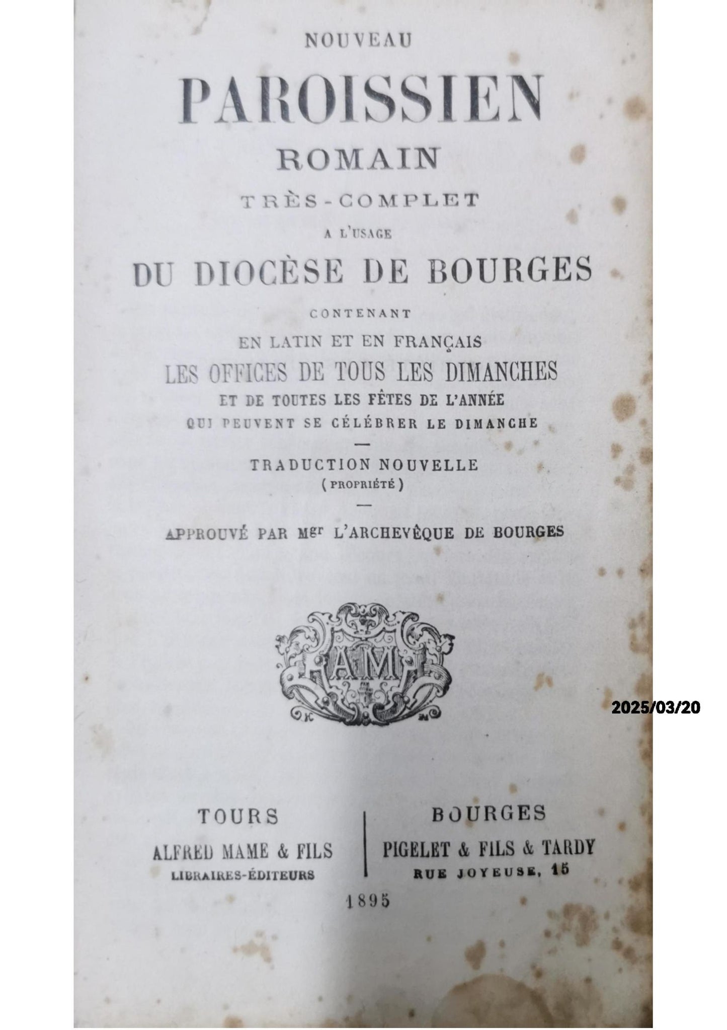 Nouveau Paroissien Romain